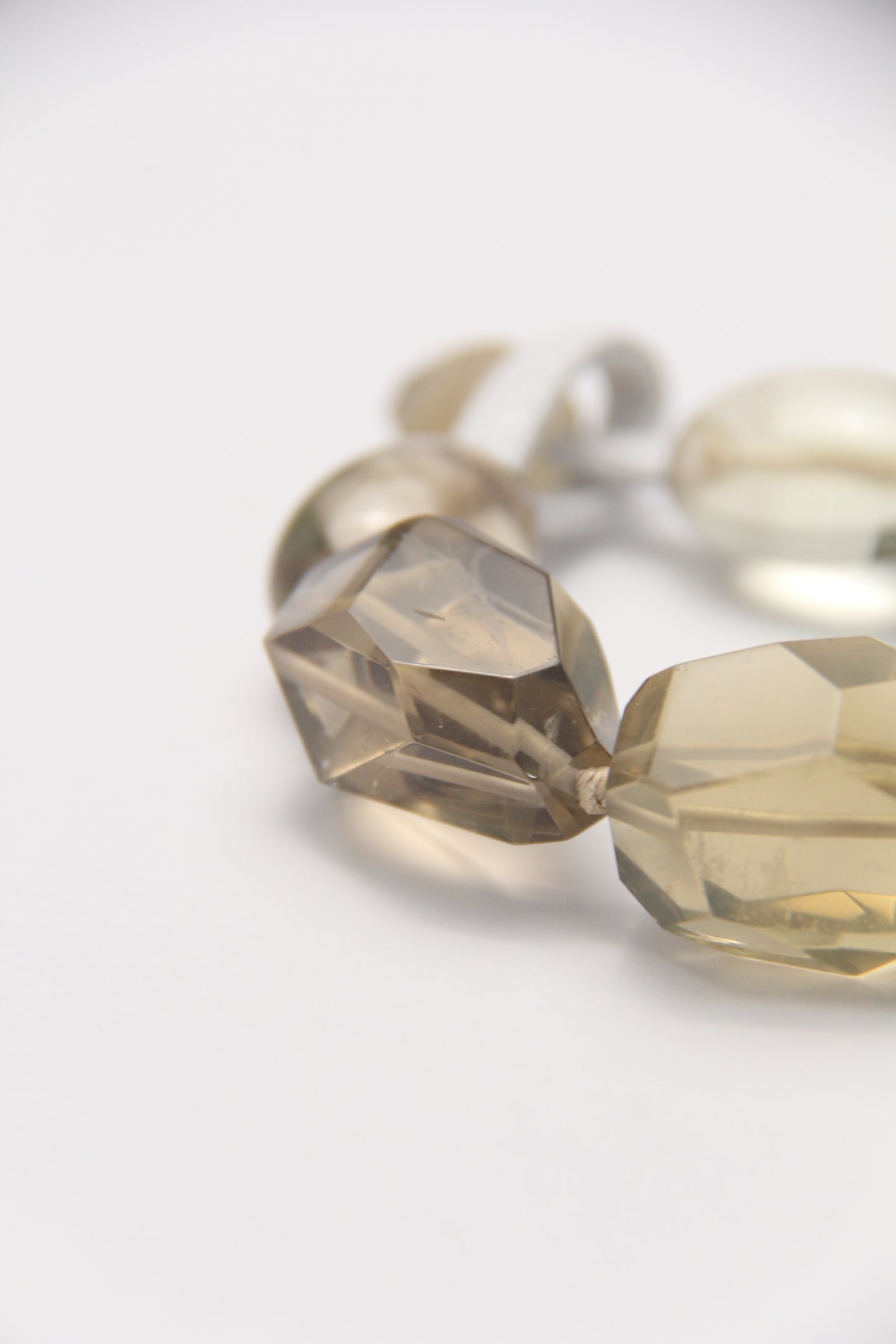 Bracelet: citrine, pearls