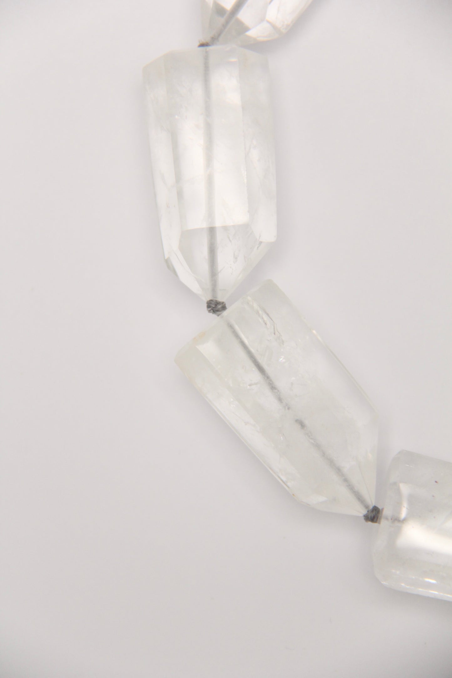 Necklace: quartz, pearls