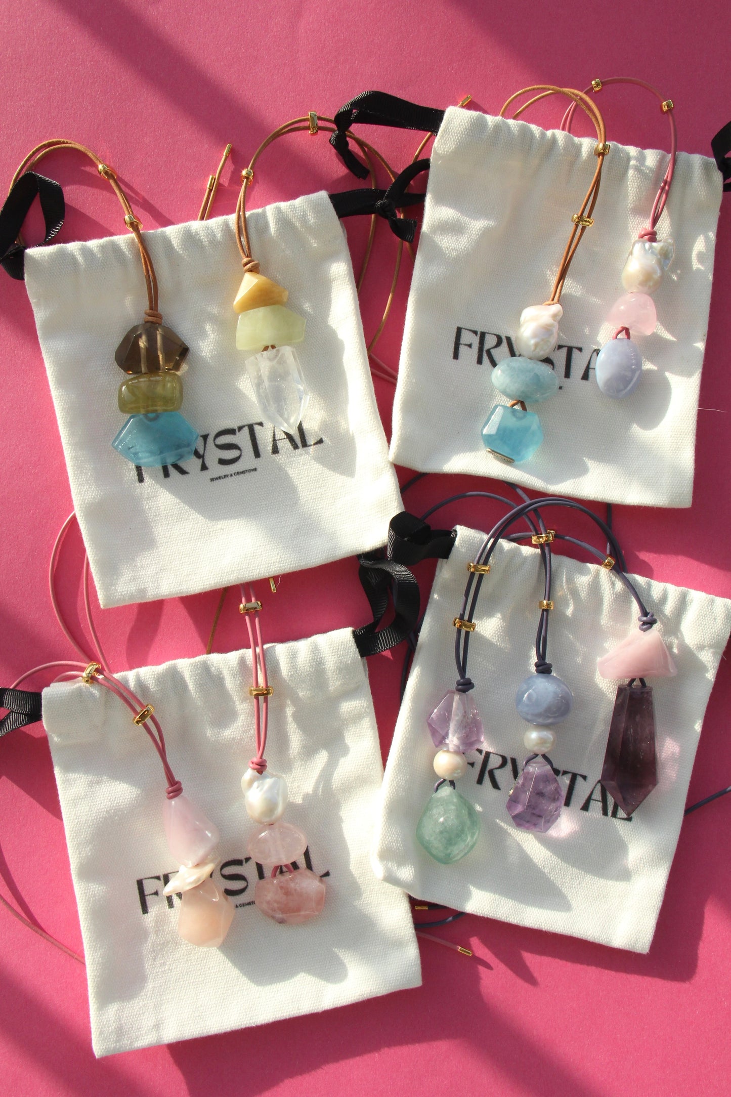 Pendant: pearl, morganite, aquamarine