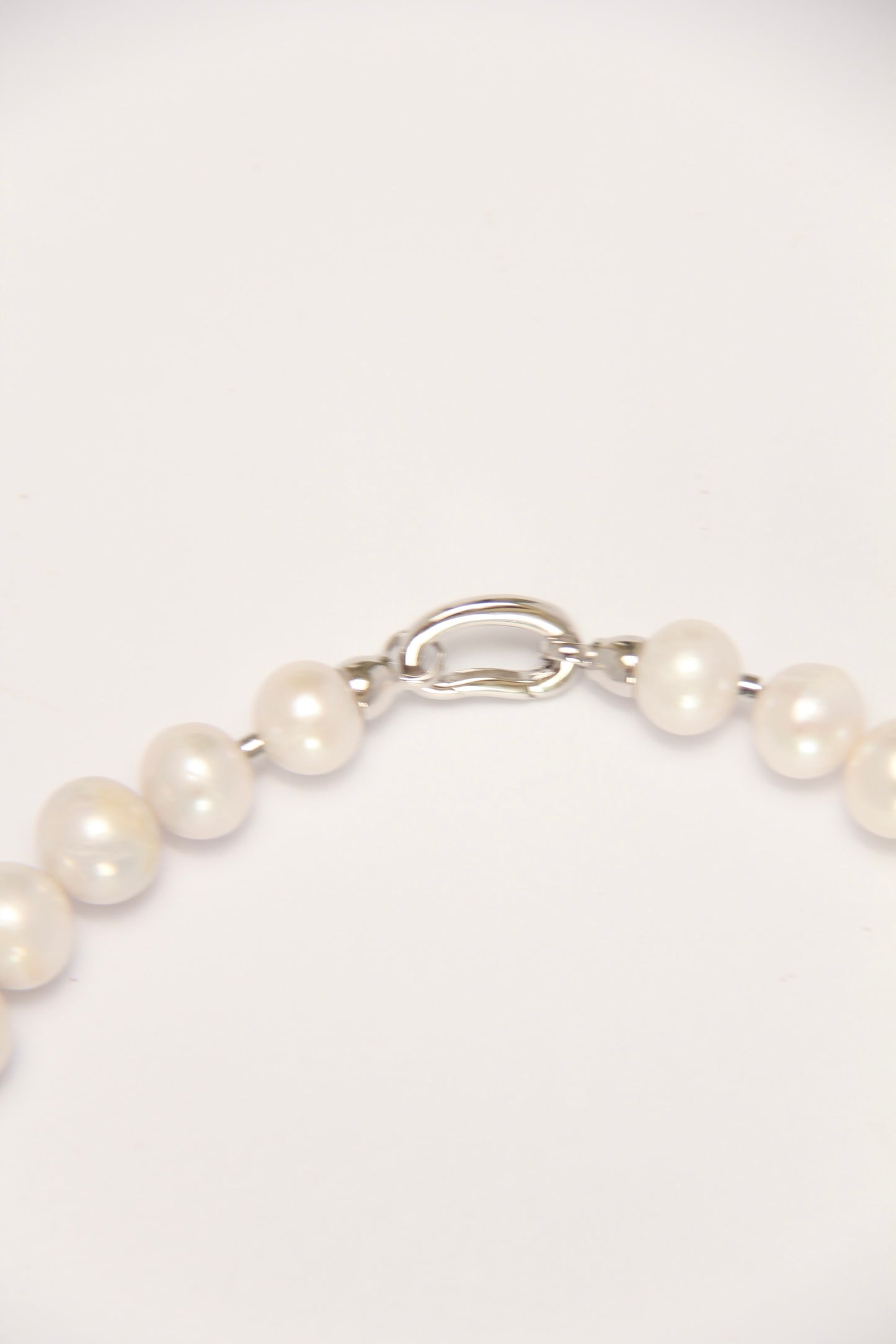 Necklace: pearls, aquamarine, blue lace agate, quartz