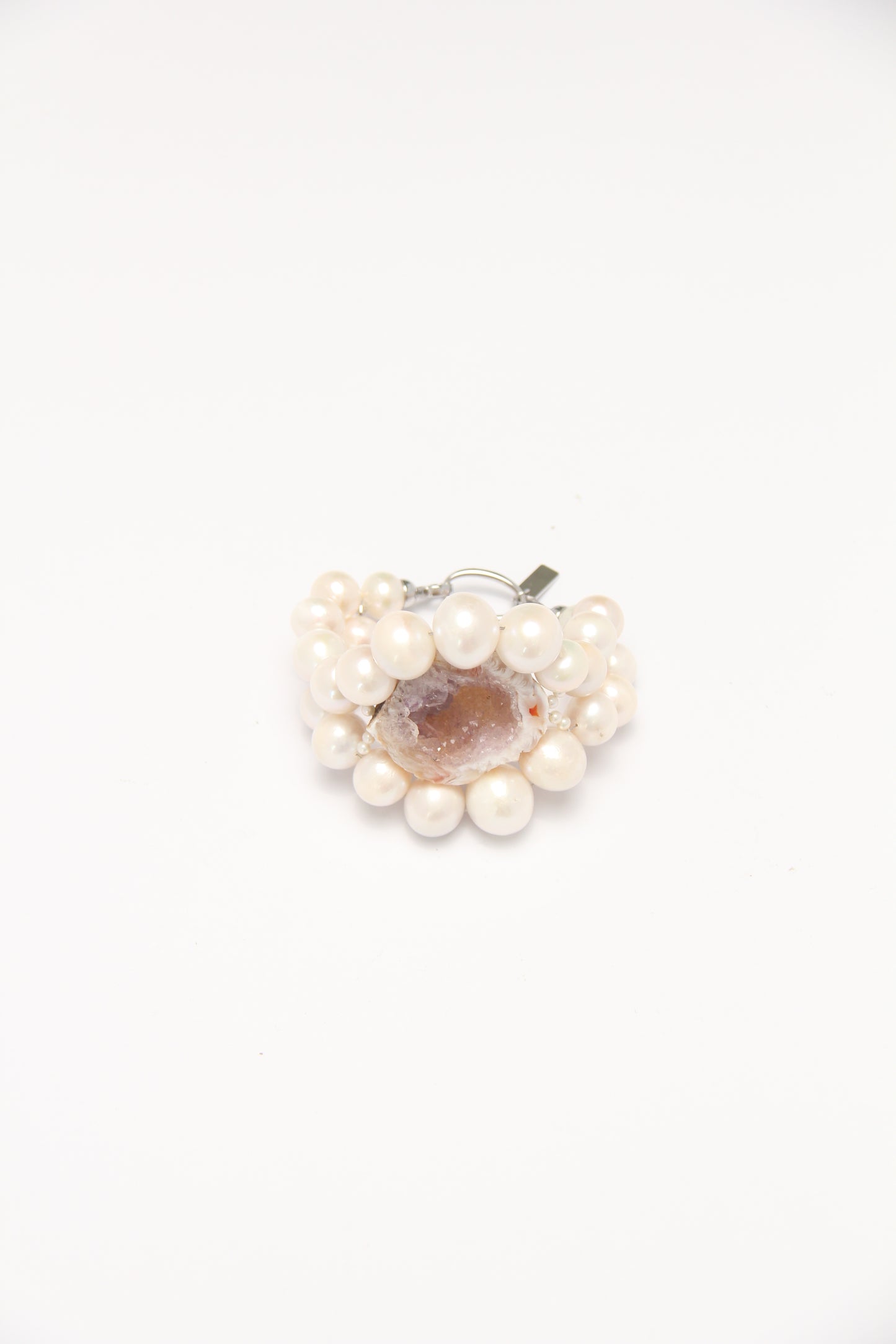 Bracelet: pearls, geode