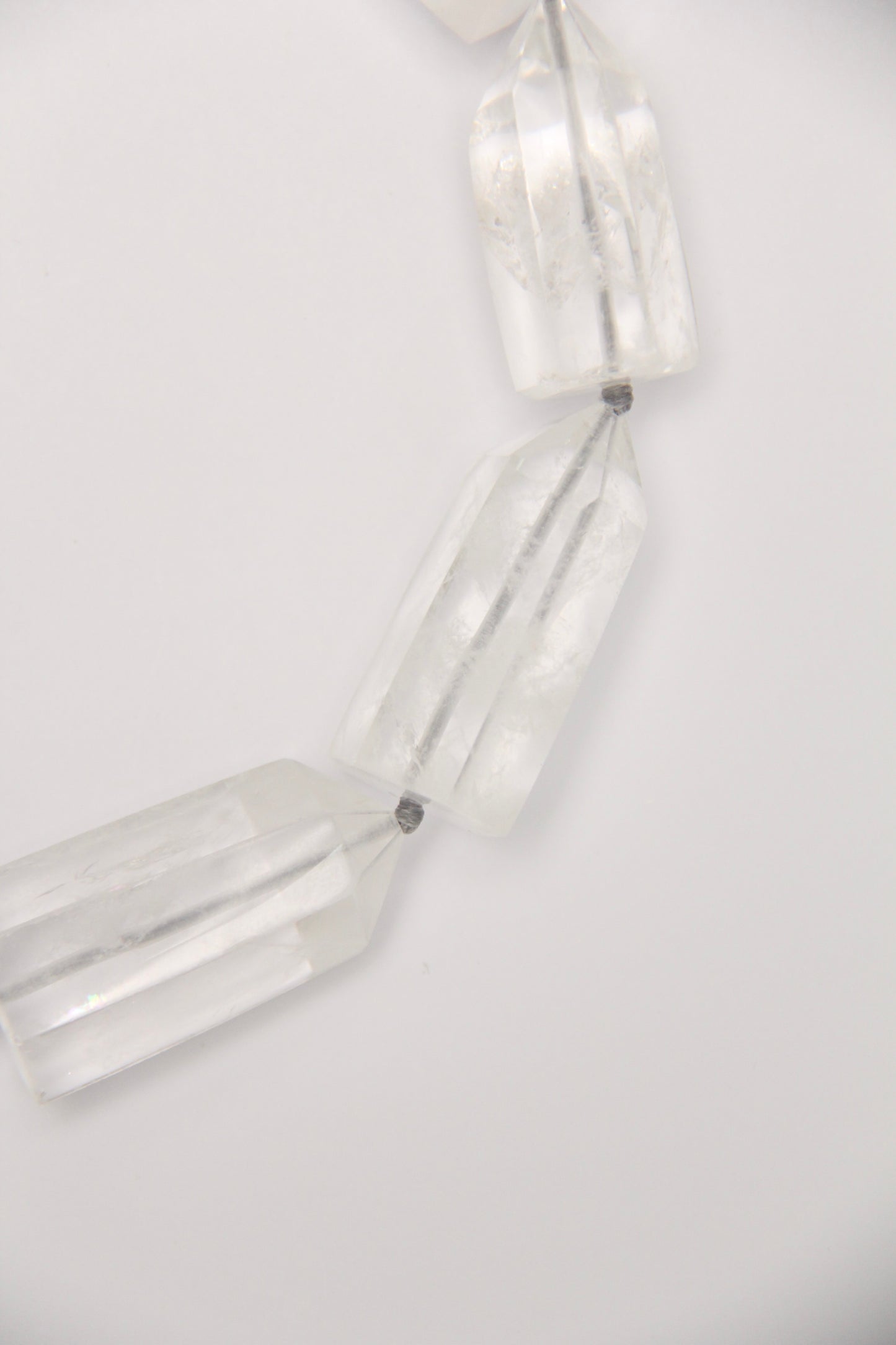 Necklace: quartz, pearls