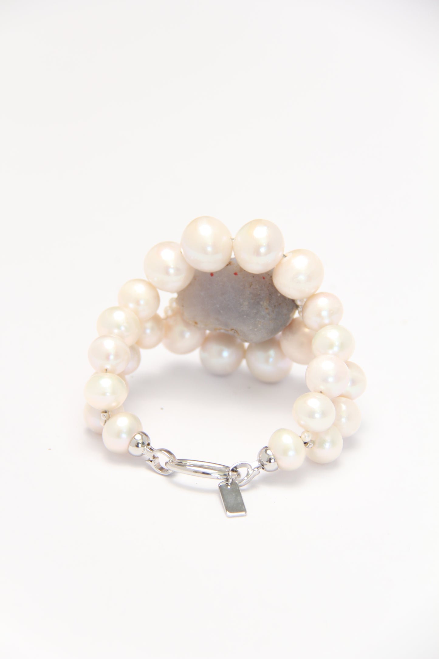 Bracelet: pearls, geode