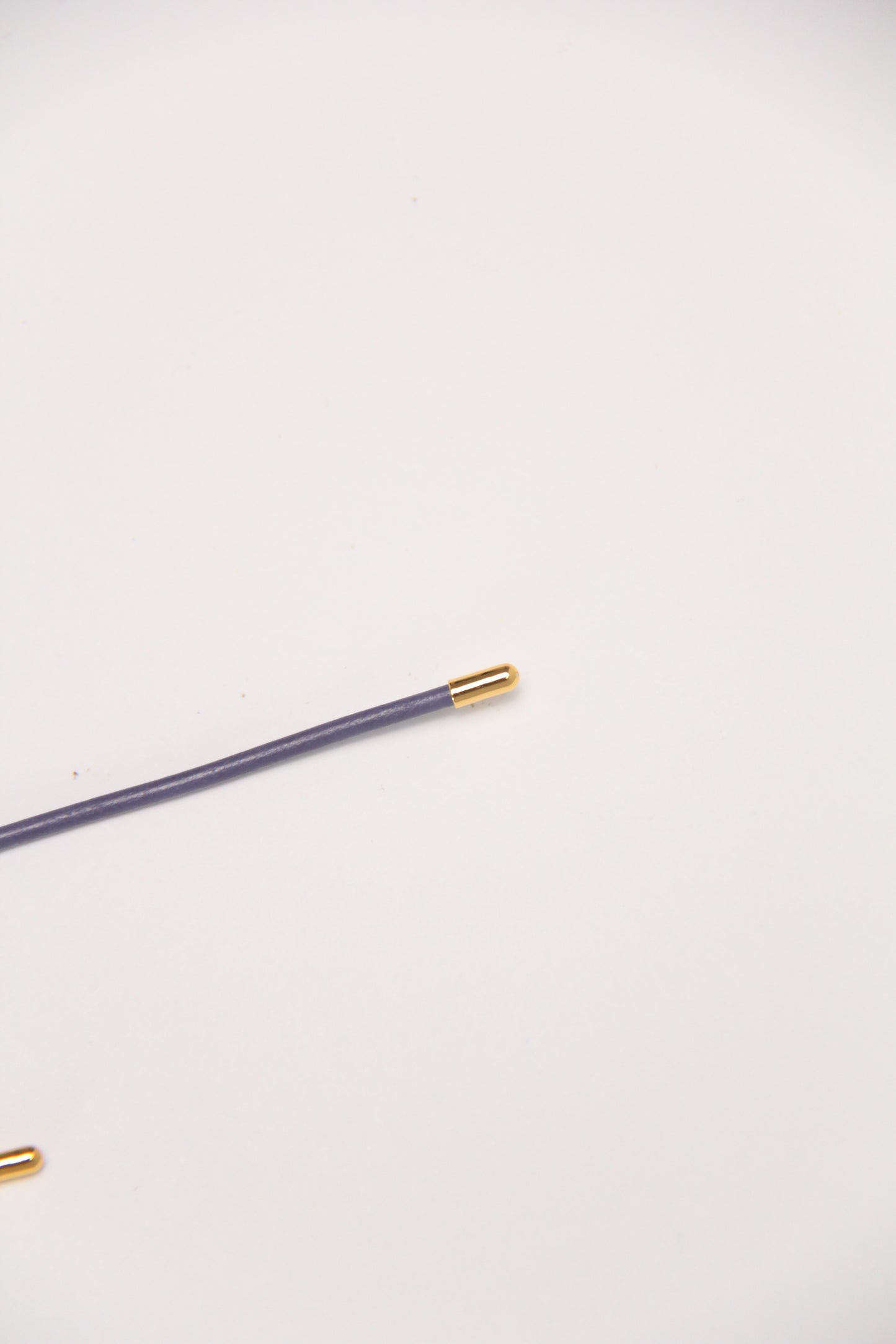 Pendant: morganite, amethyst, citrine, leather