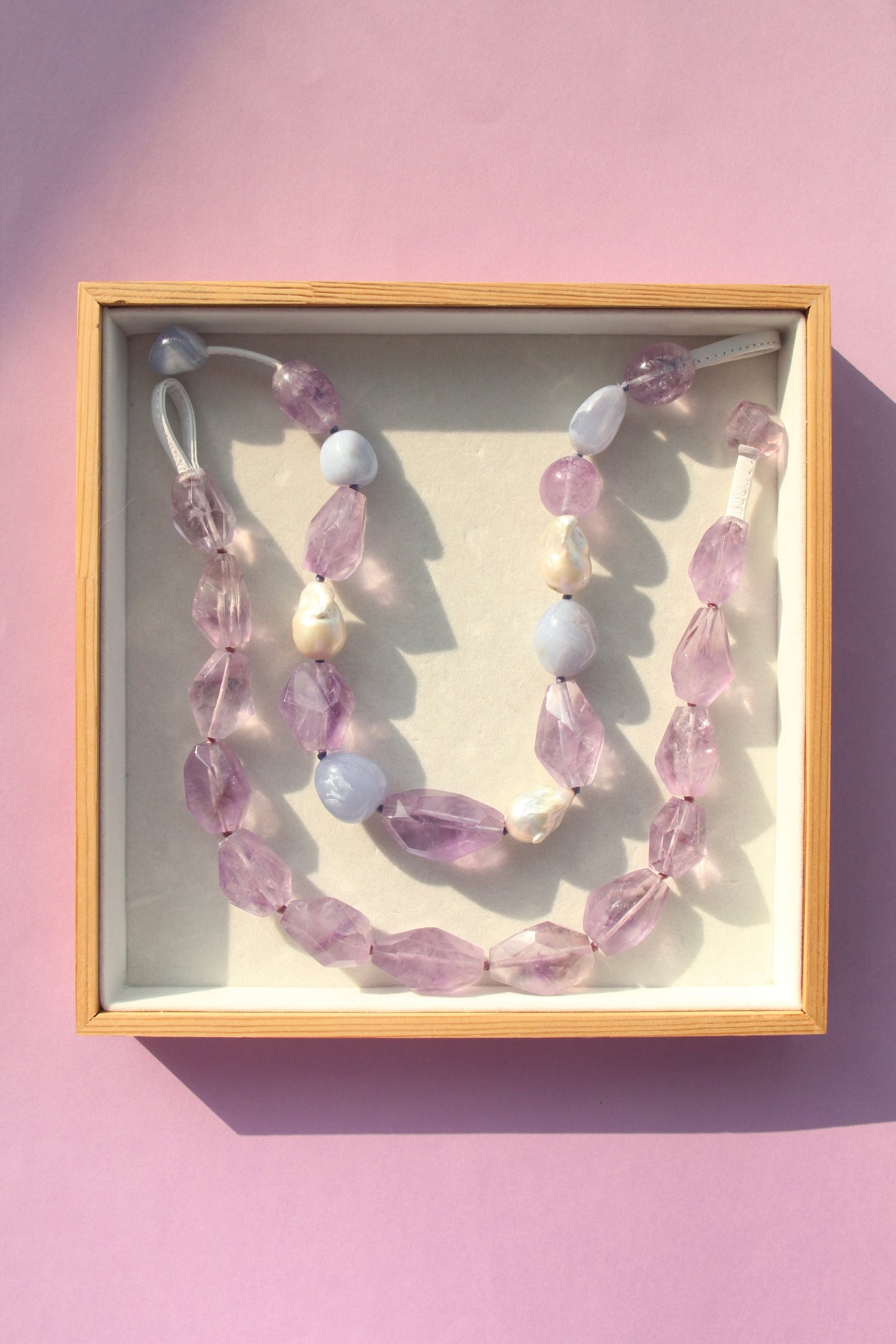 Necklace: amethyst