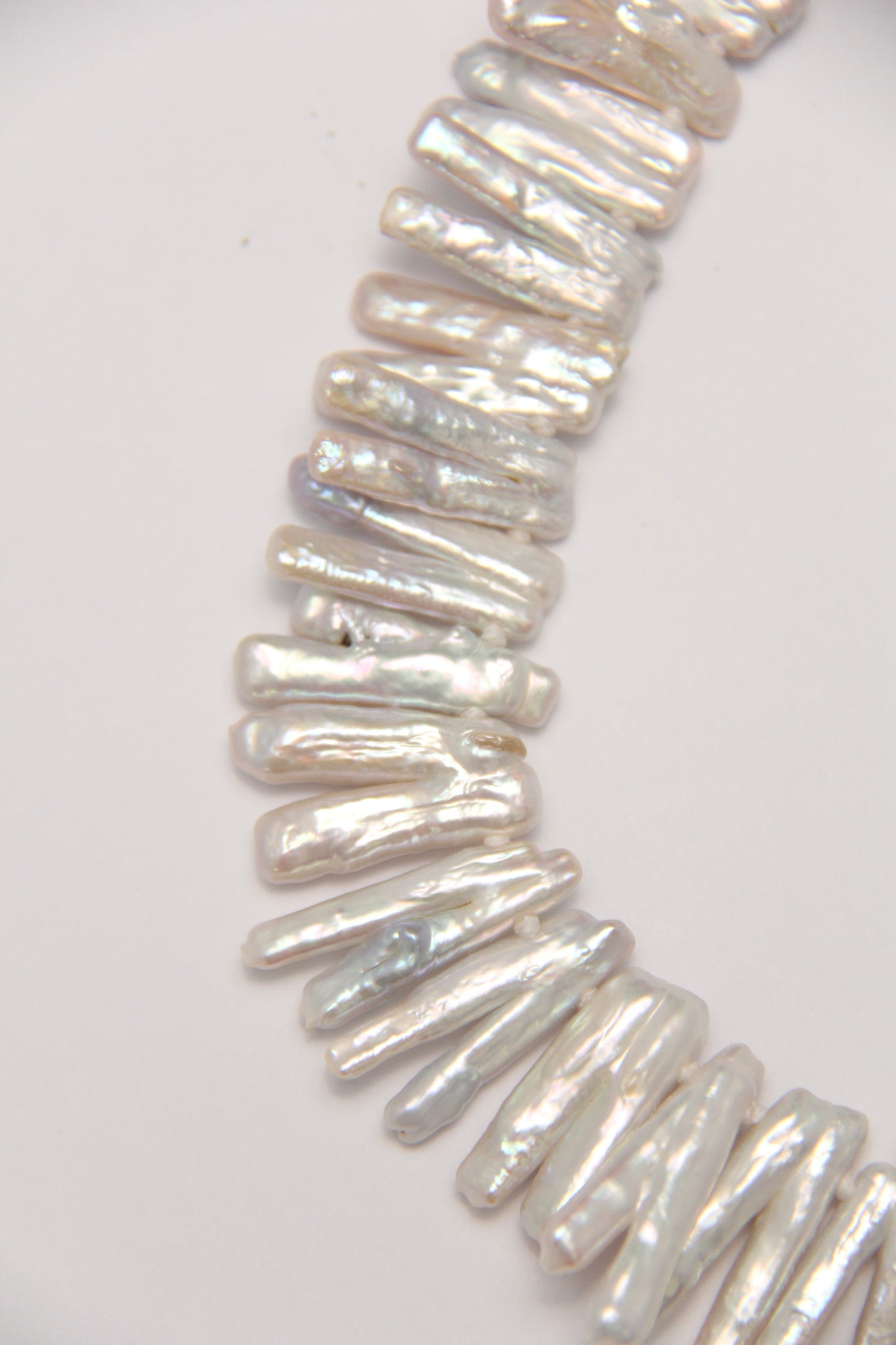 Necklace: fresh water baroque pearls