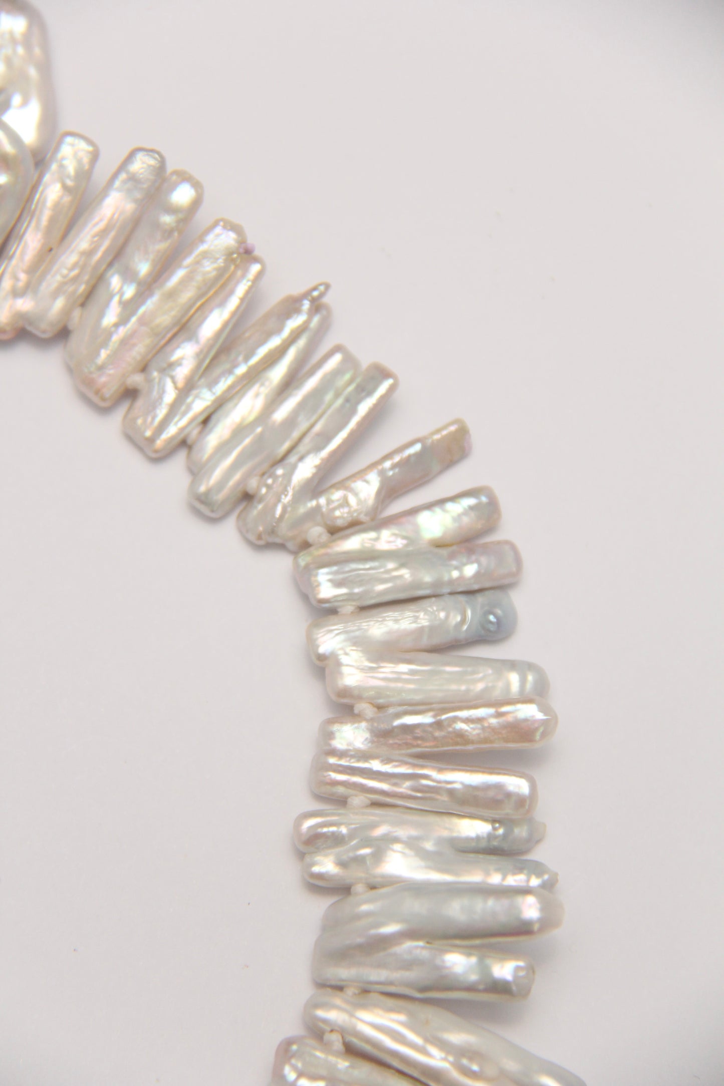 Necklace: fresh water baroque pearls