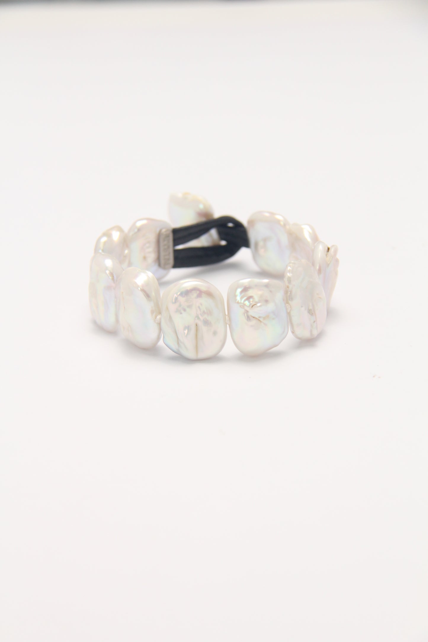Bracelet: fresh water baroque pearls
