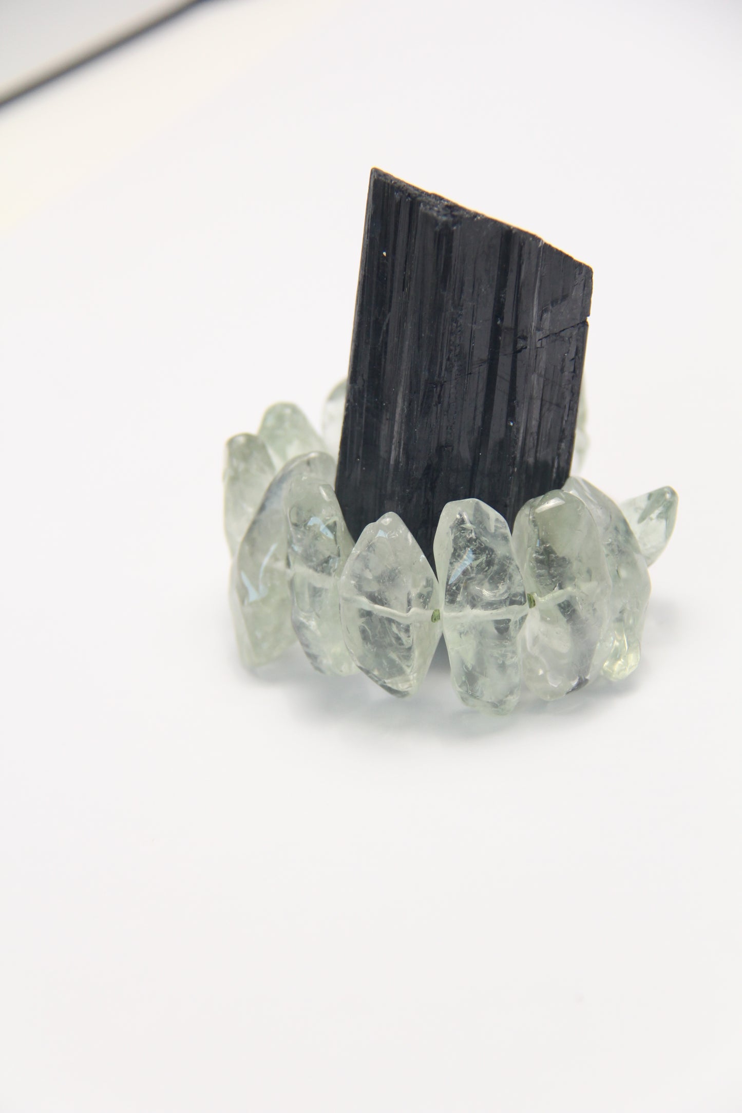 Bracelet: prasem quartz
