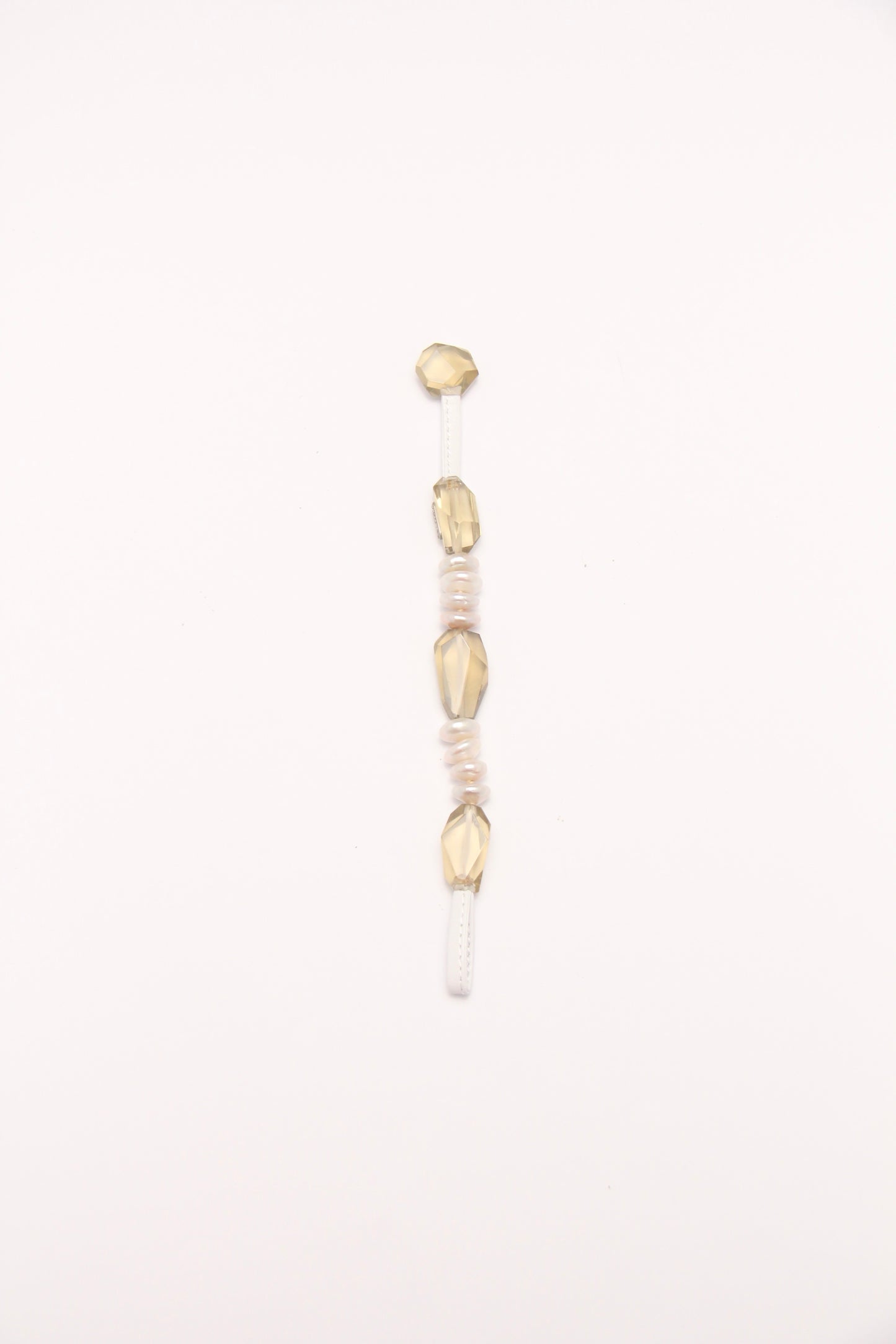 Bracelet: citrine, pearls