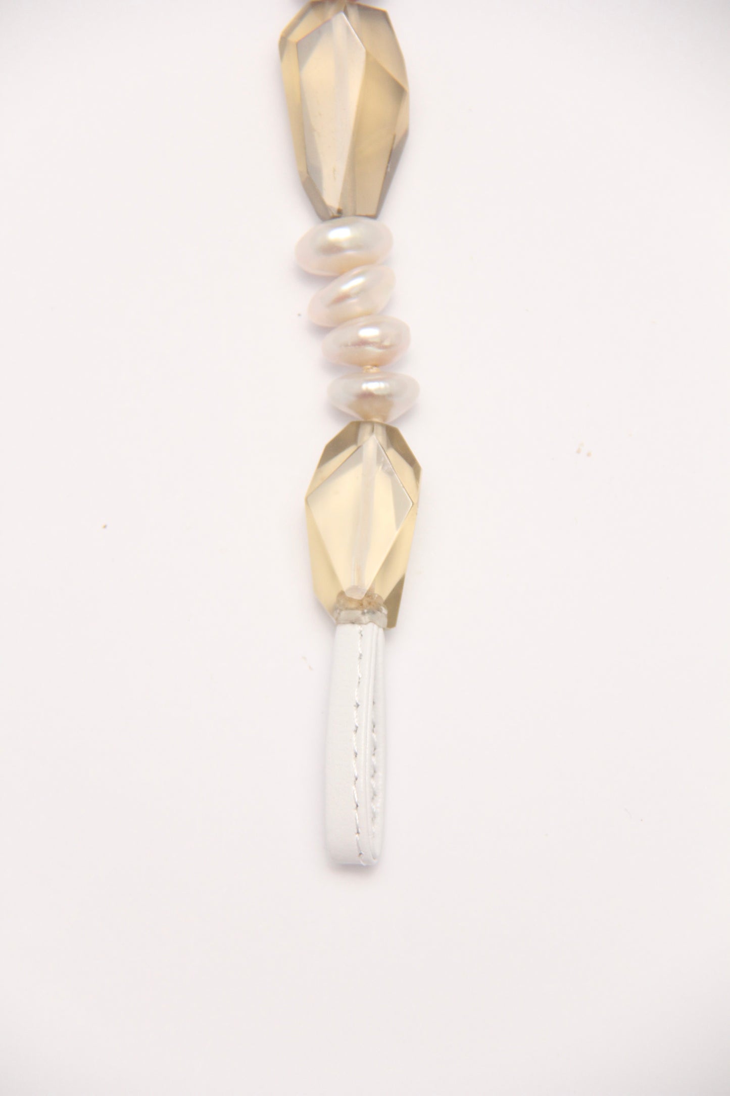 Bracelet: citrine, pearls