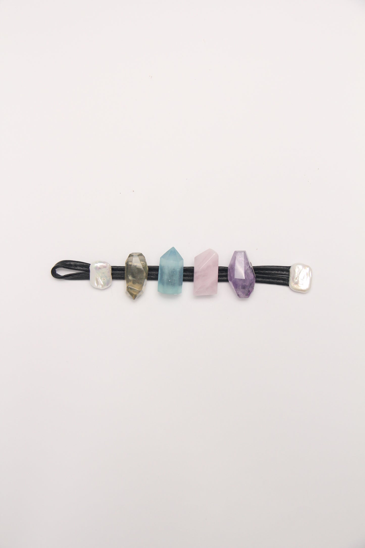 Bracelet: citrine, aquamarine, morganite, amethyst