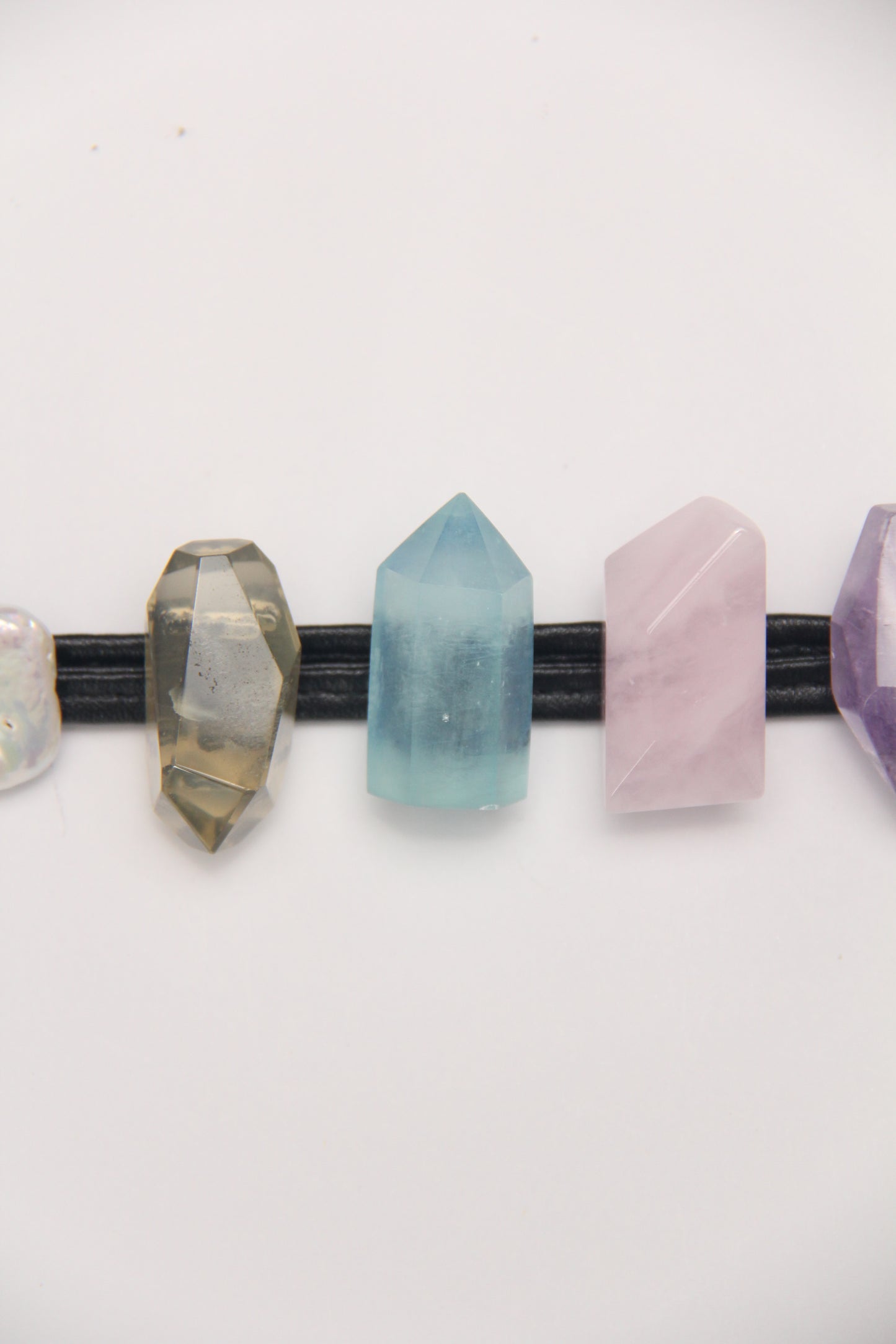 Bracelet: citrine, aquamarine, morganite, amethyst