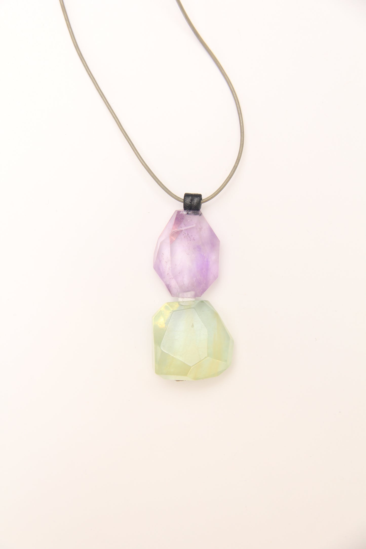 Pendant: amethyst, morganite