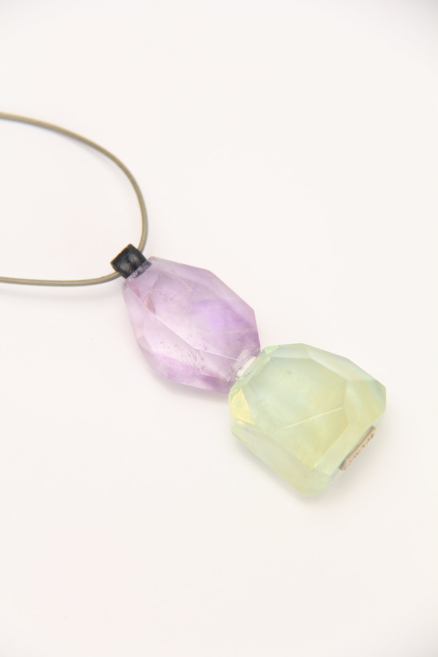 Pendant: amethyst, morganite