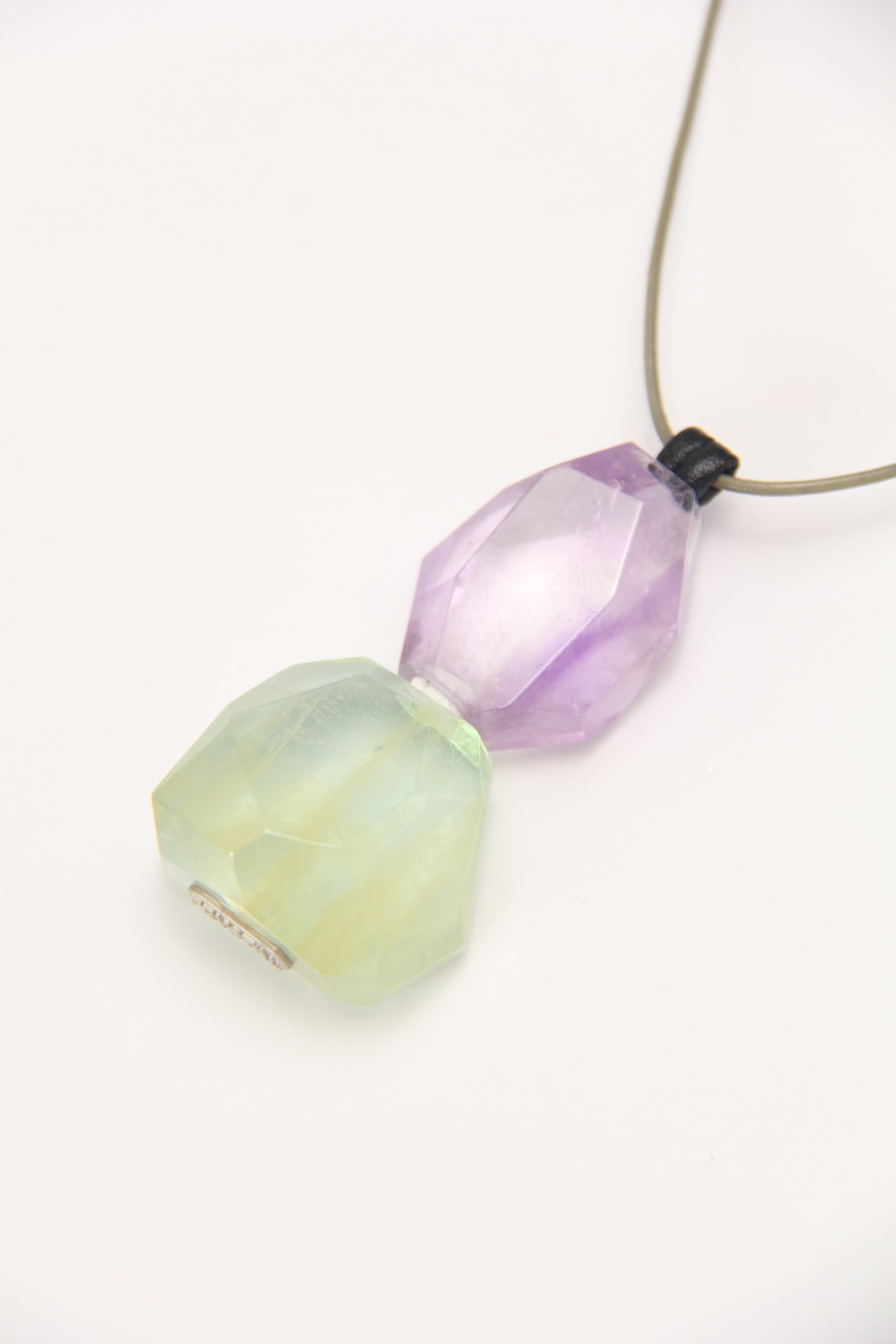 Pendant: amethyst, morganite