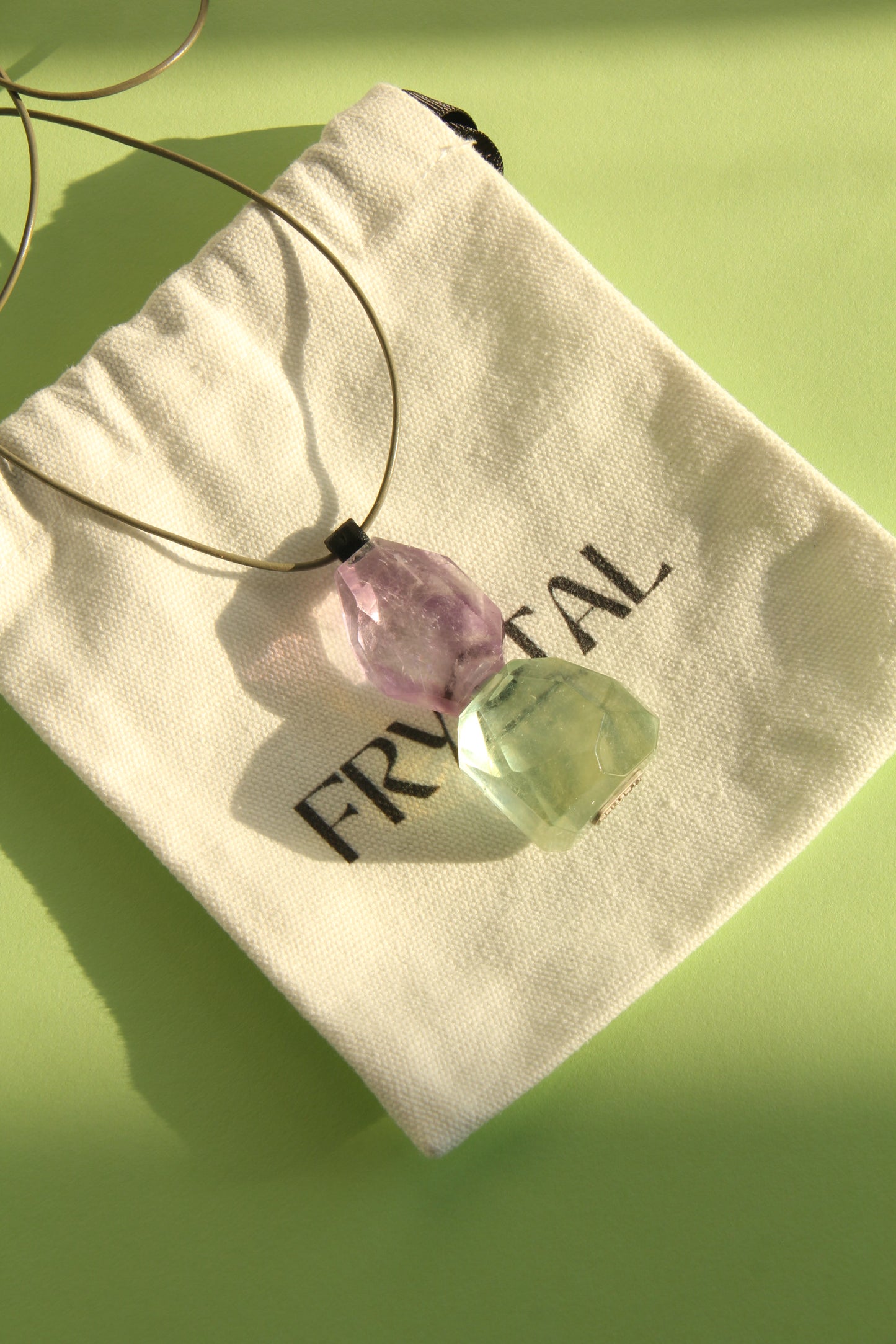 Pendant: amethyst, morganite
