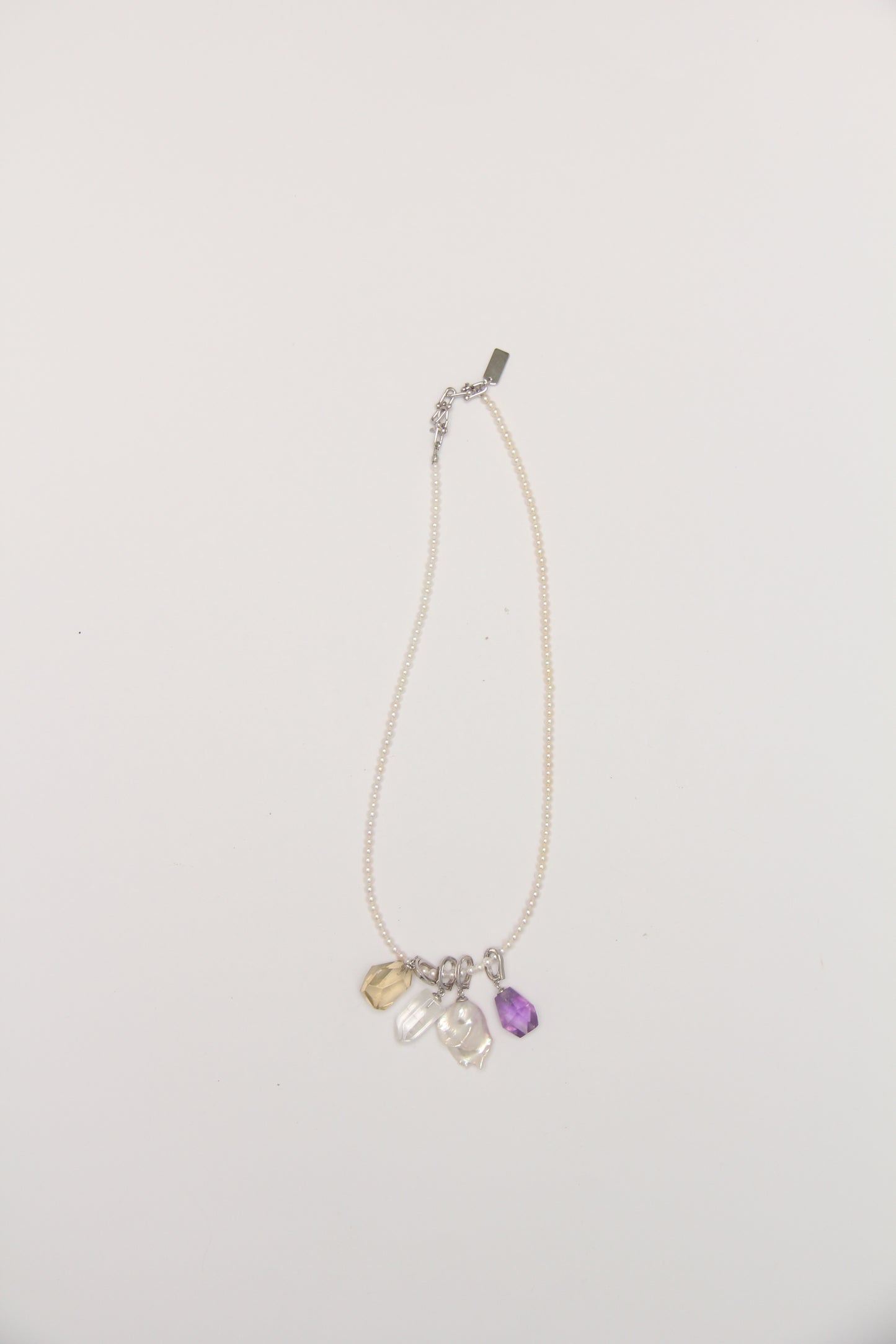 Charms: citrine, quartz , pearls, amethyst