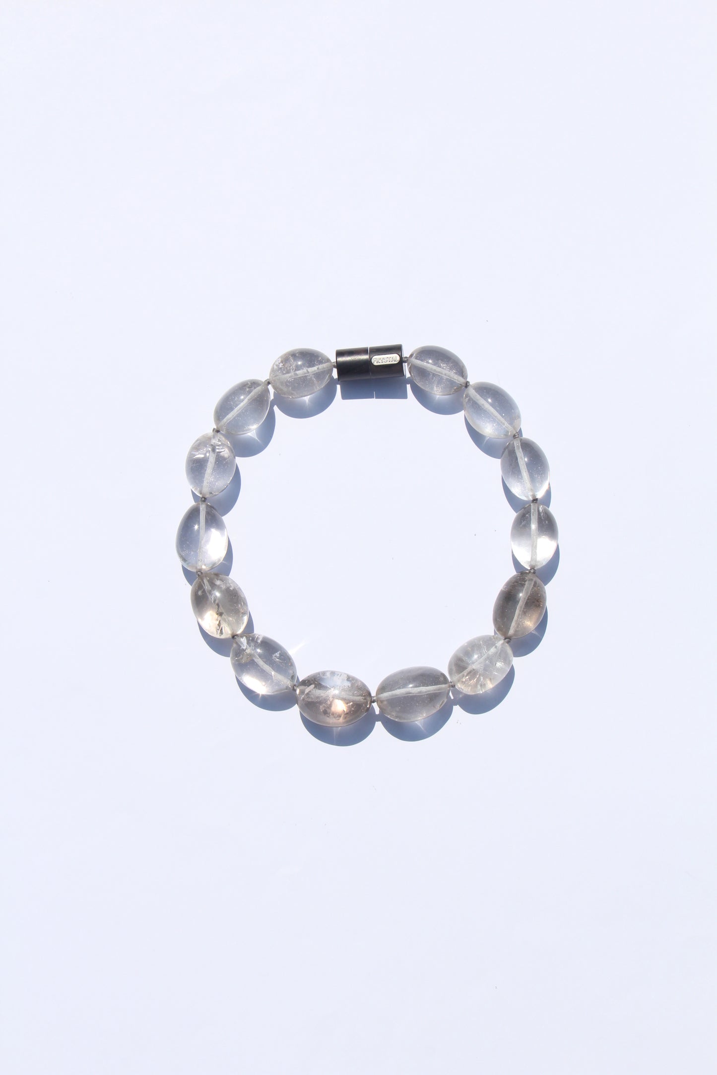 Necklace: light smoky quartz