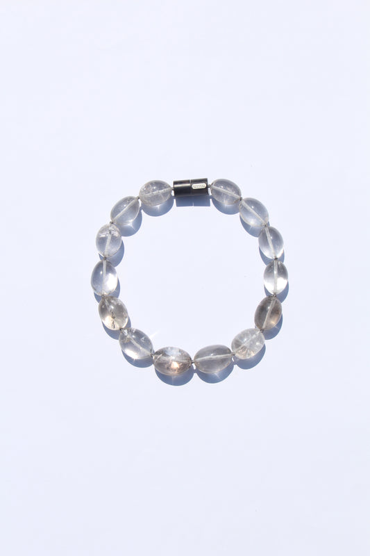 Necklace: light smoky quartz