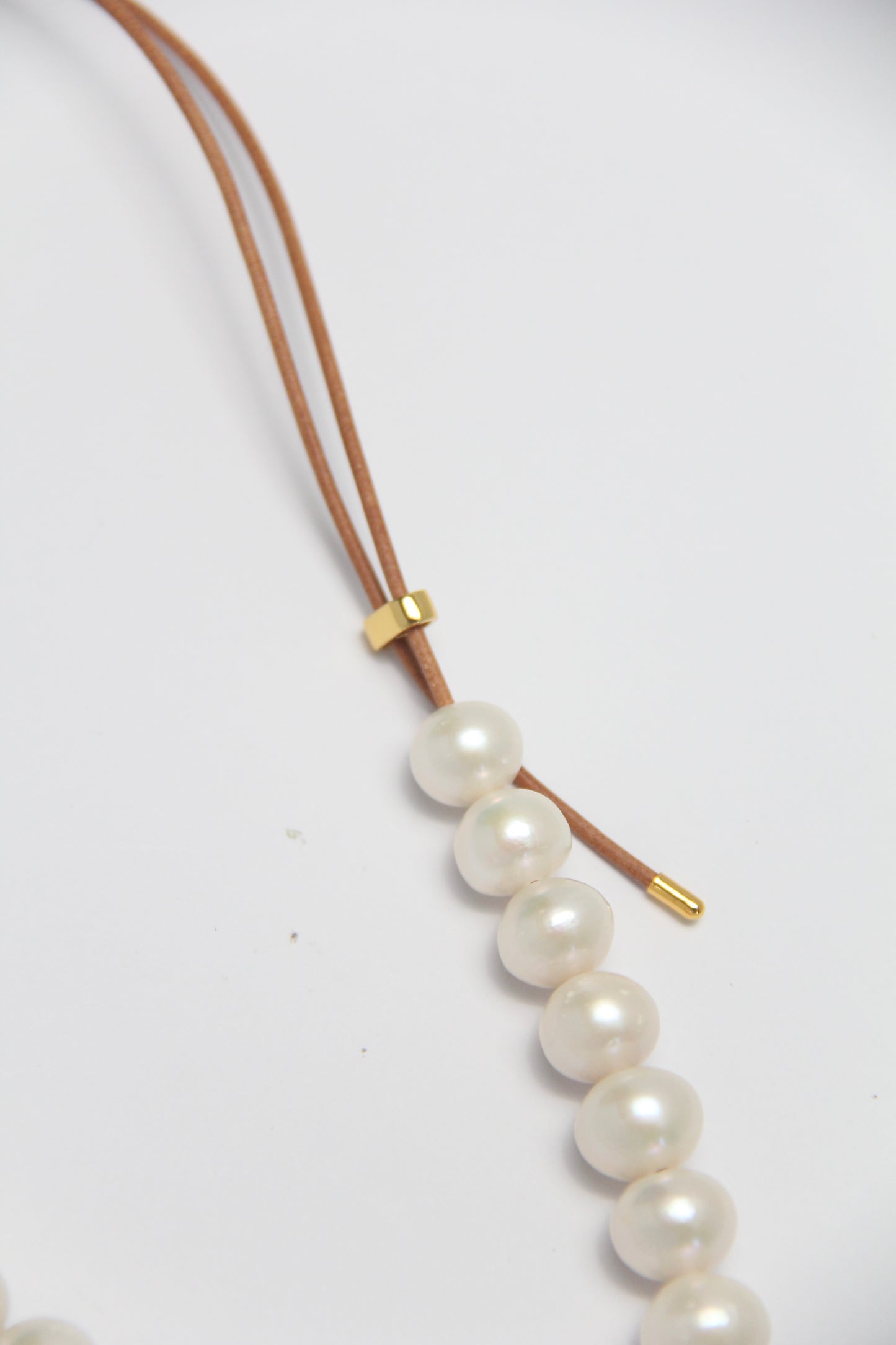 Pendant: quartz, pearls, morganite