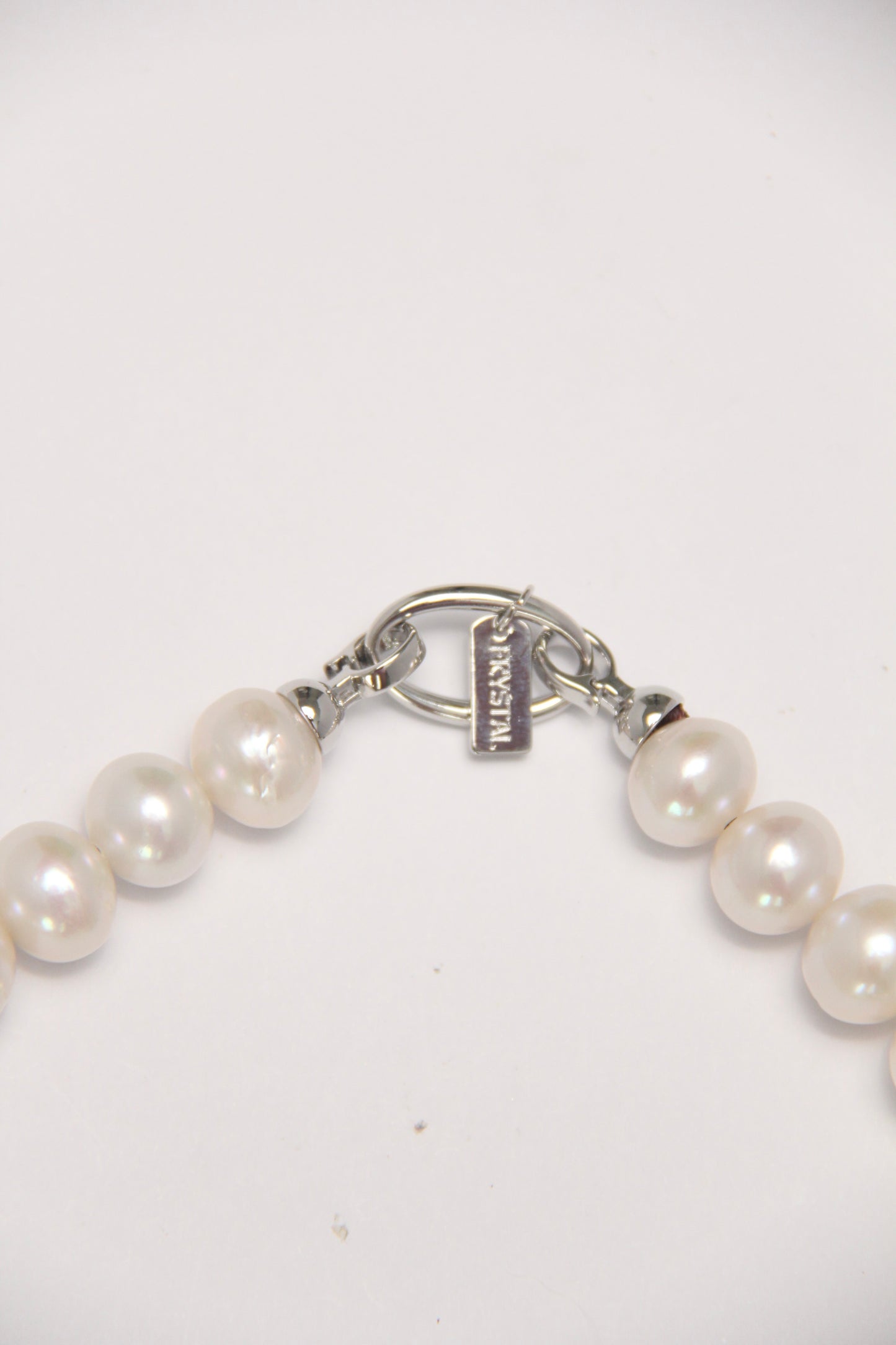 Necklace: Ammonite, pearls