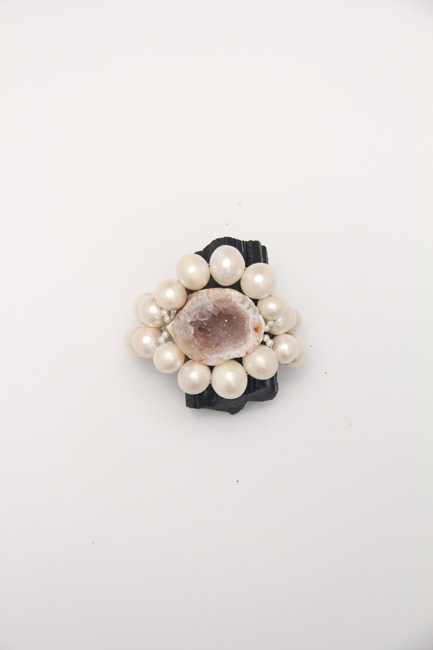 Bracelet: pearls, geode