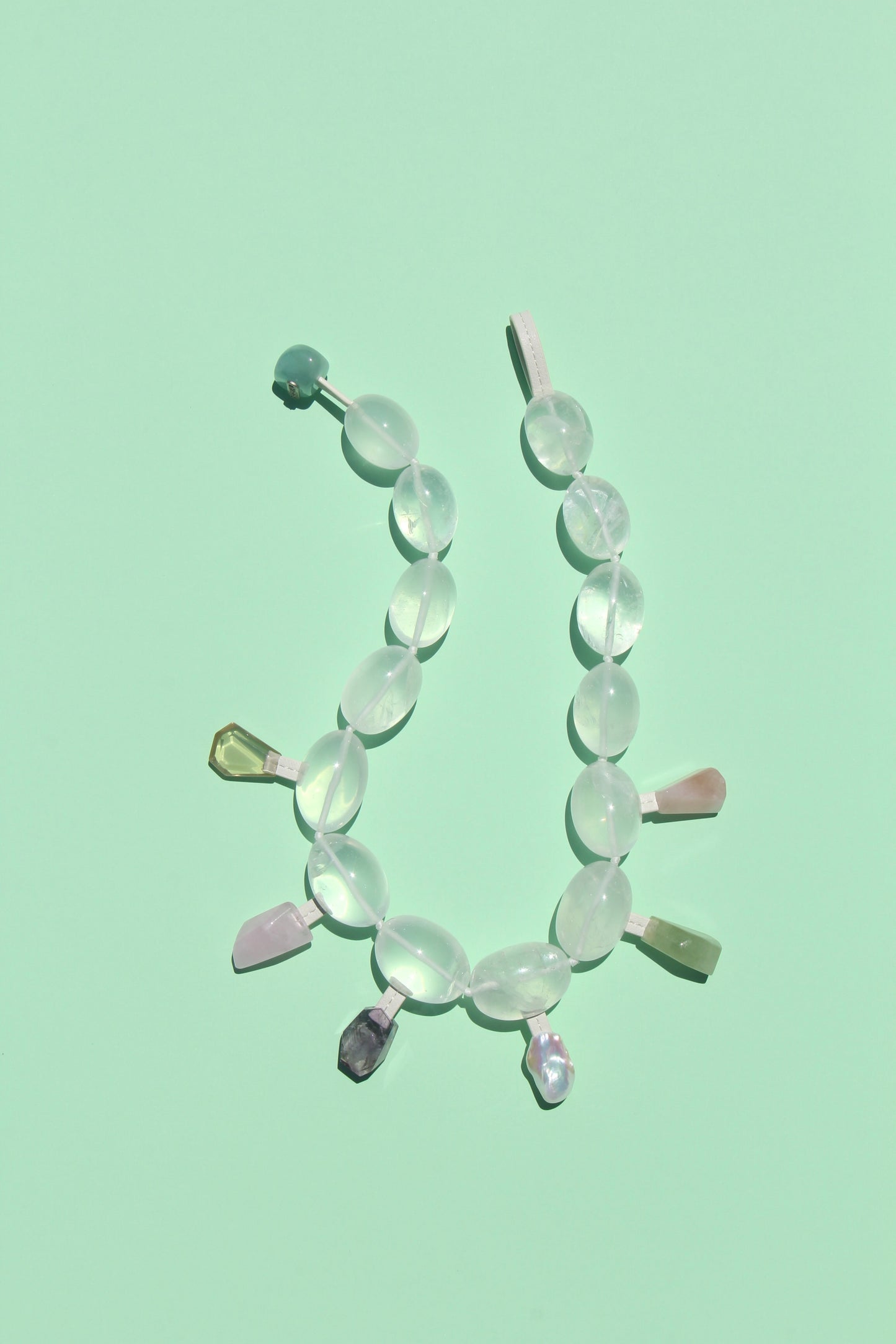 Charms: quartz, citrine, morganite, amethyst, pearl