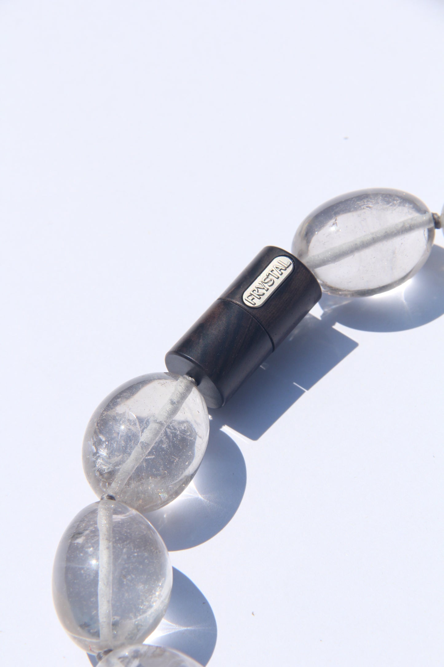 Necklace: light smoky quartz