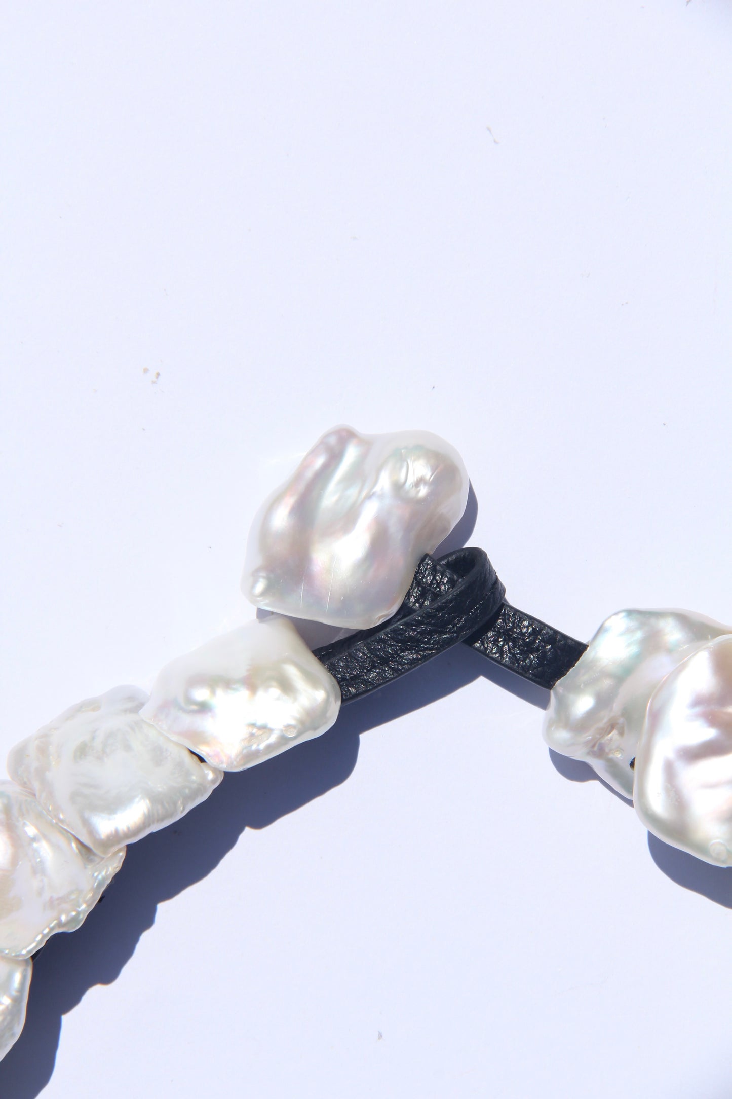 Necklace: fresh water pearls in flower shape