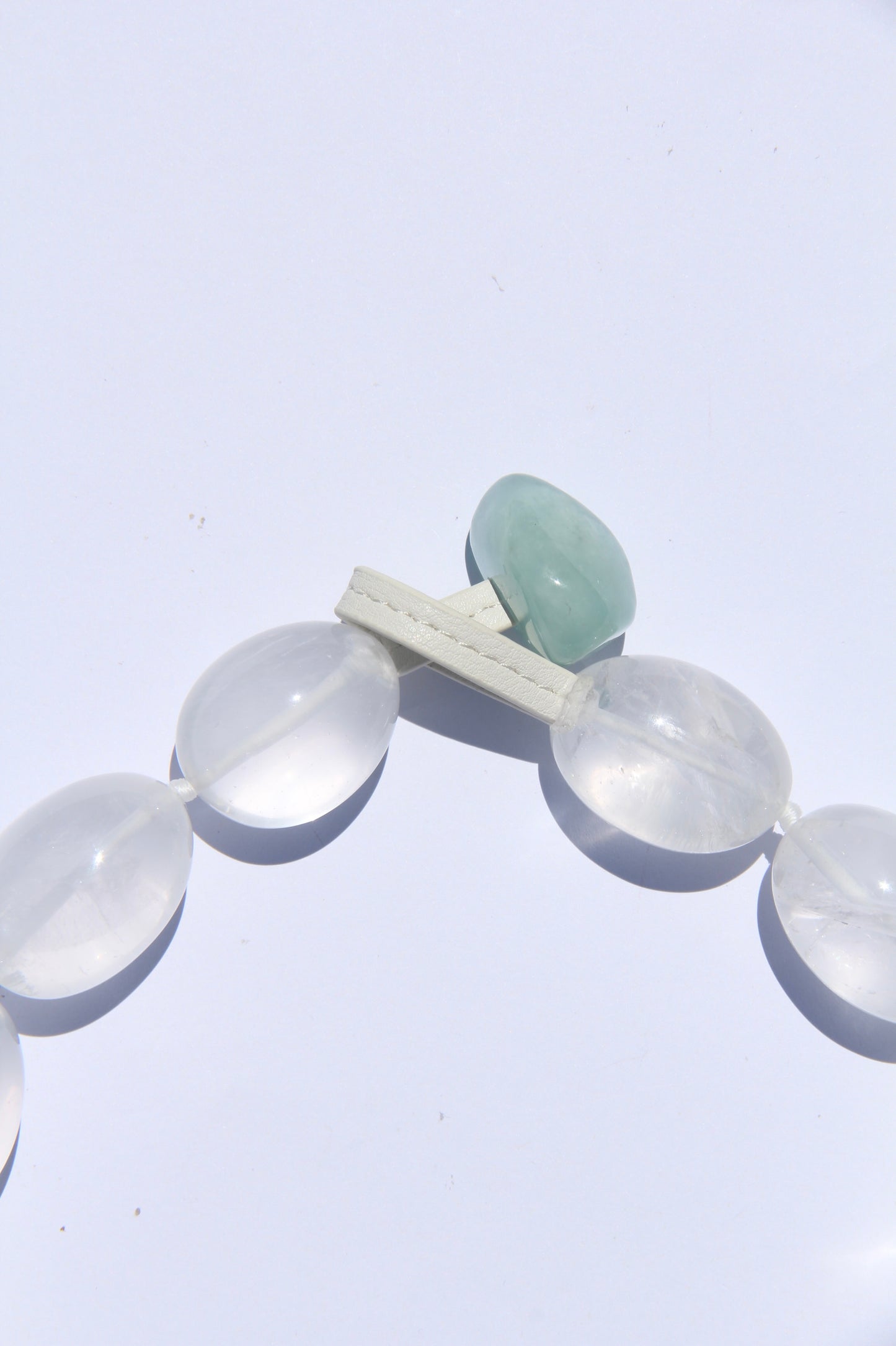 Charms: quartz, morganite, pearl, amethyst