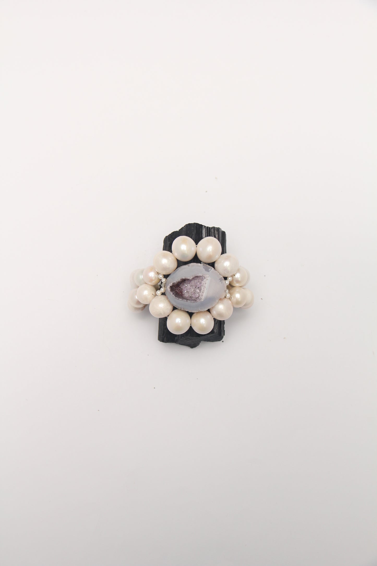 Bracelet: pearls, geode