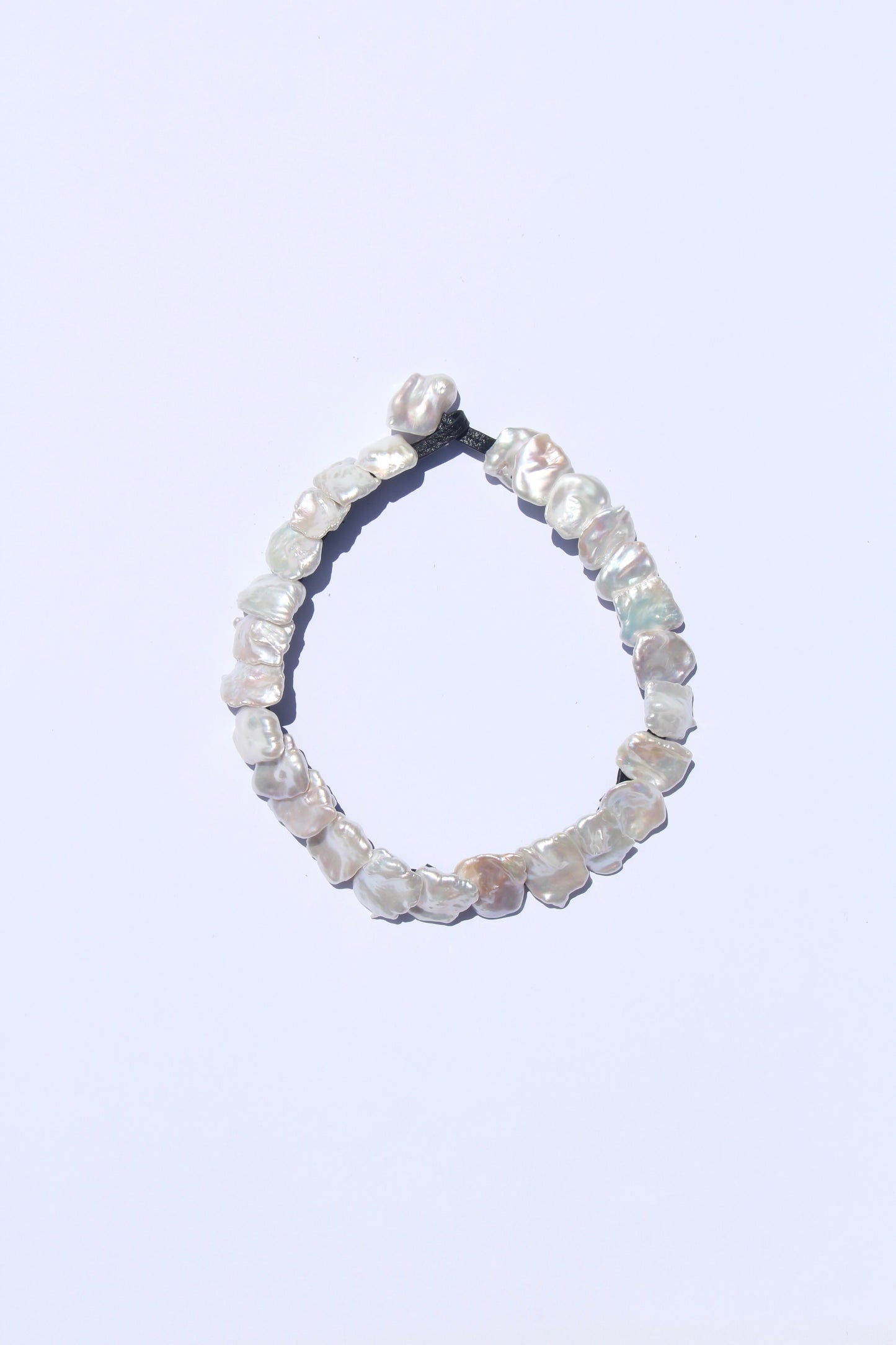 Necklace: fresh water pearls in flower shape