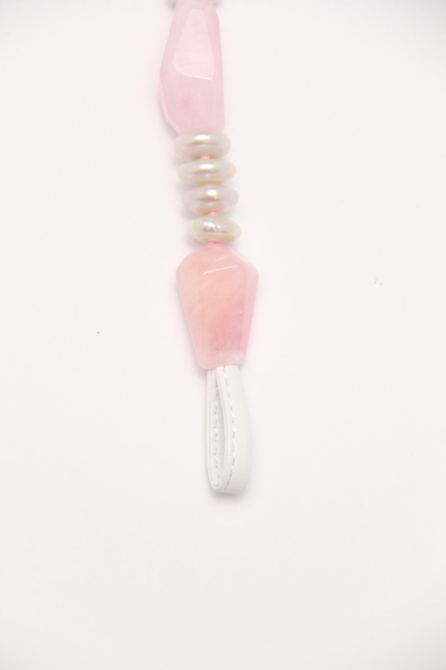 Bracelet: morganite, pearls