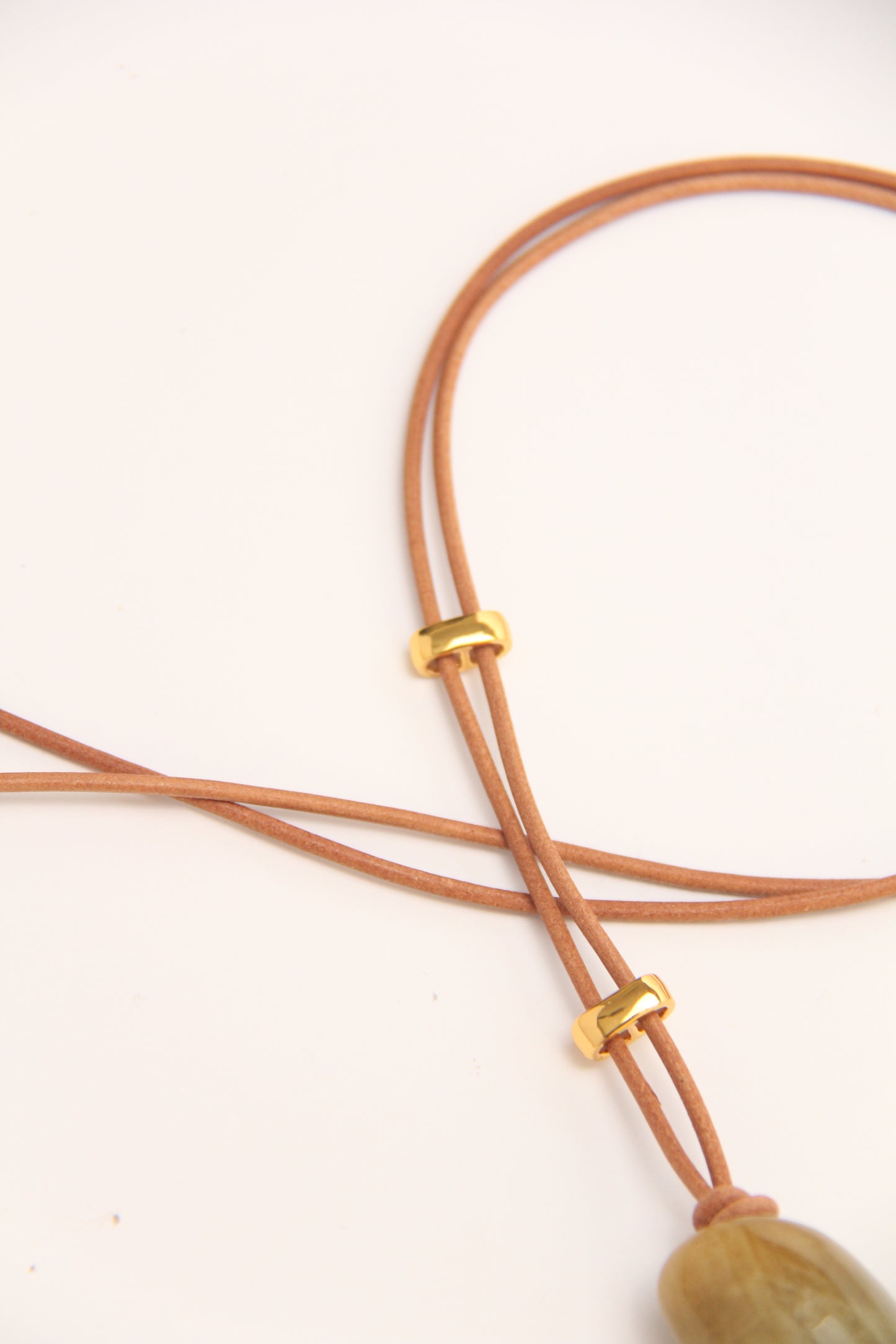 Pendant: morganite, phantom quartz