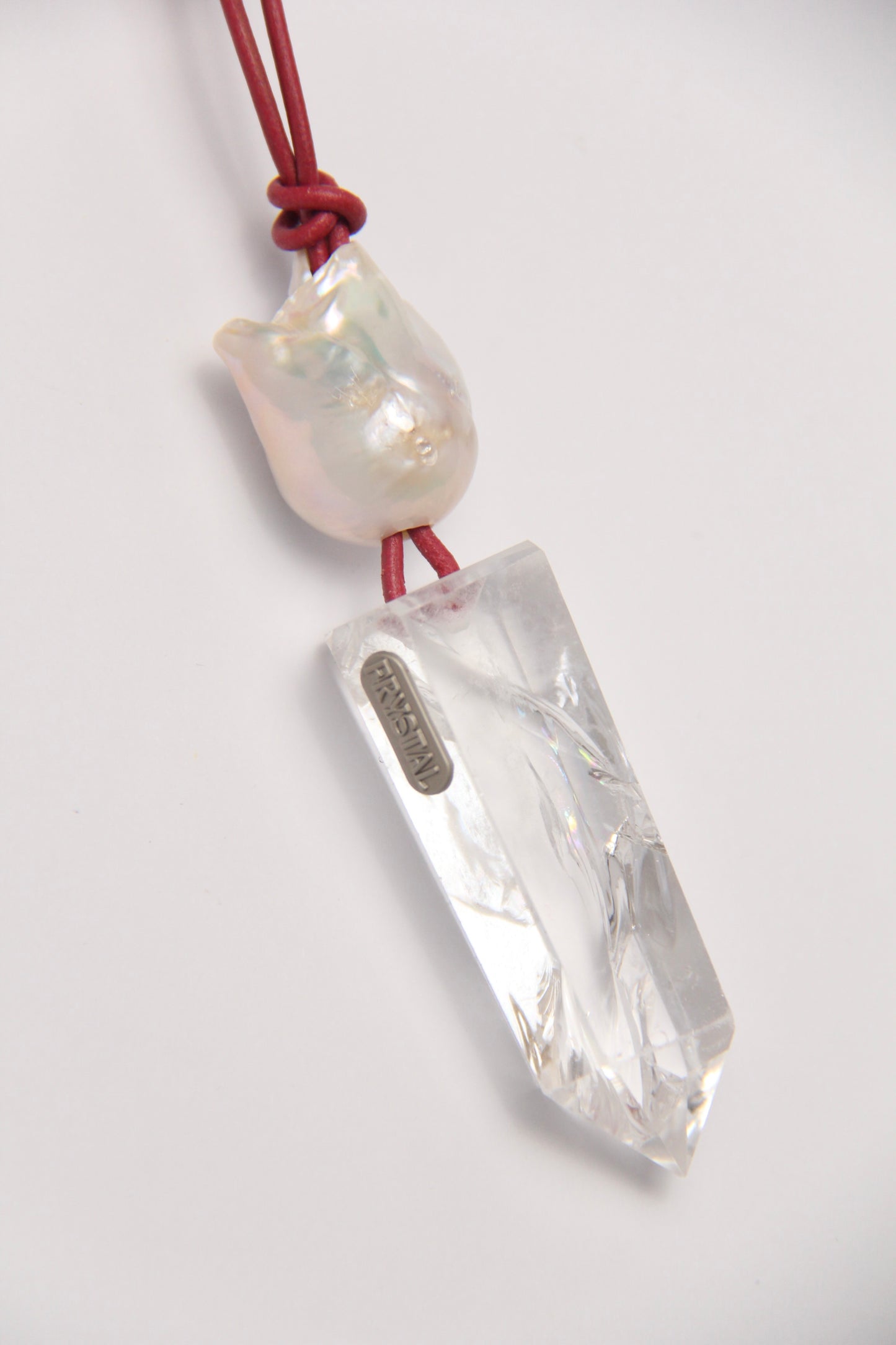 Pendant: quartz, pearl