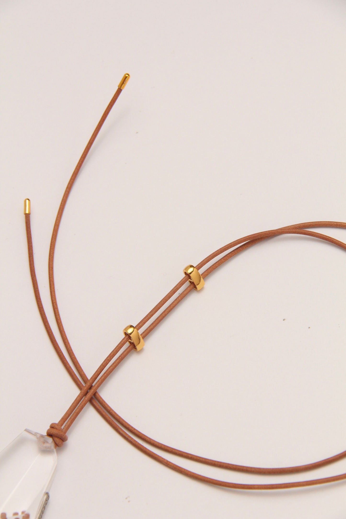 Pendant: quartz, pearls