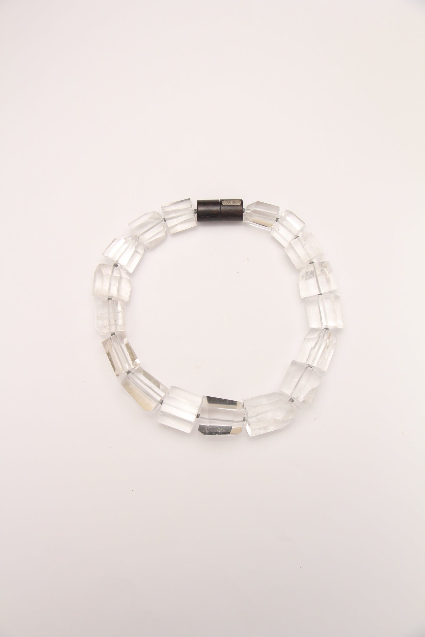 Necklace: quartz, ebony