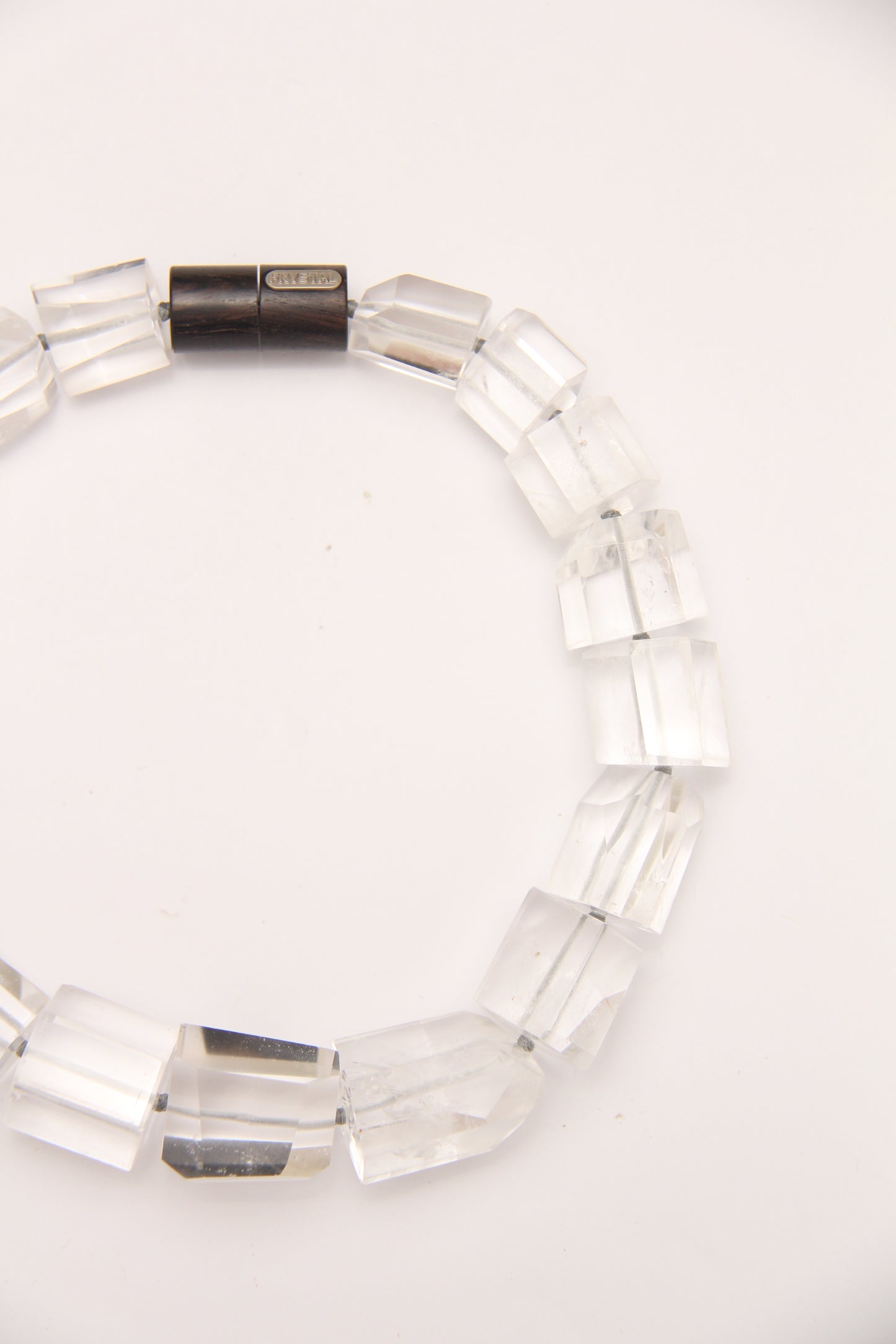 Necklace: quartz, ebony