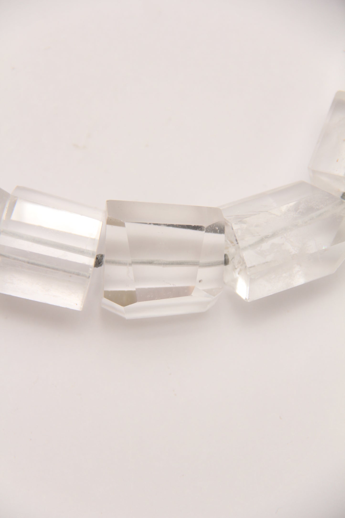 Necklace: quartz, ebony