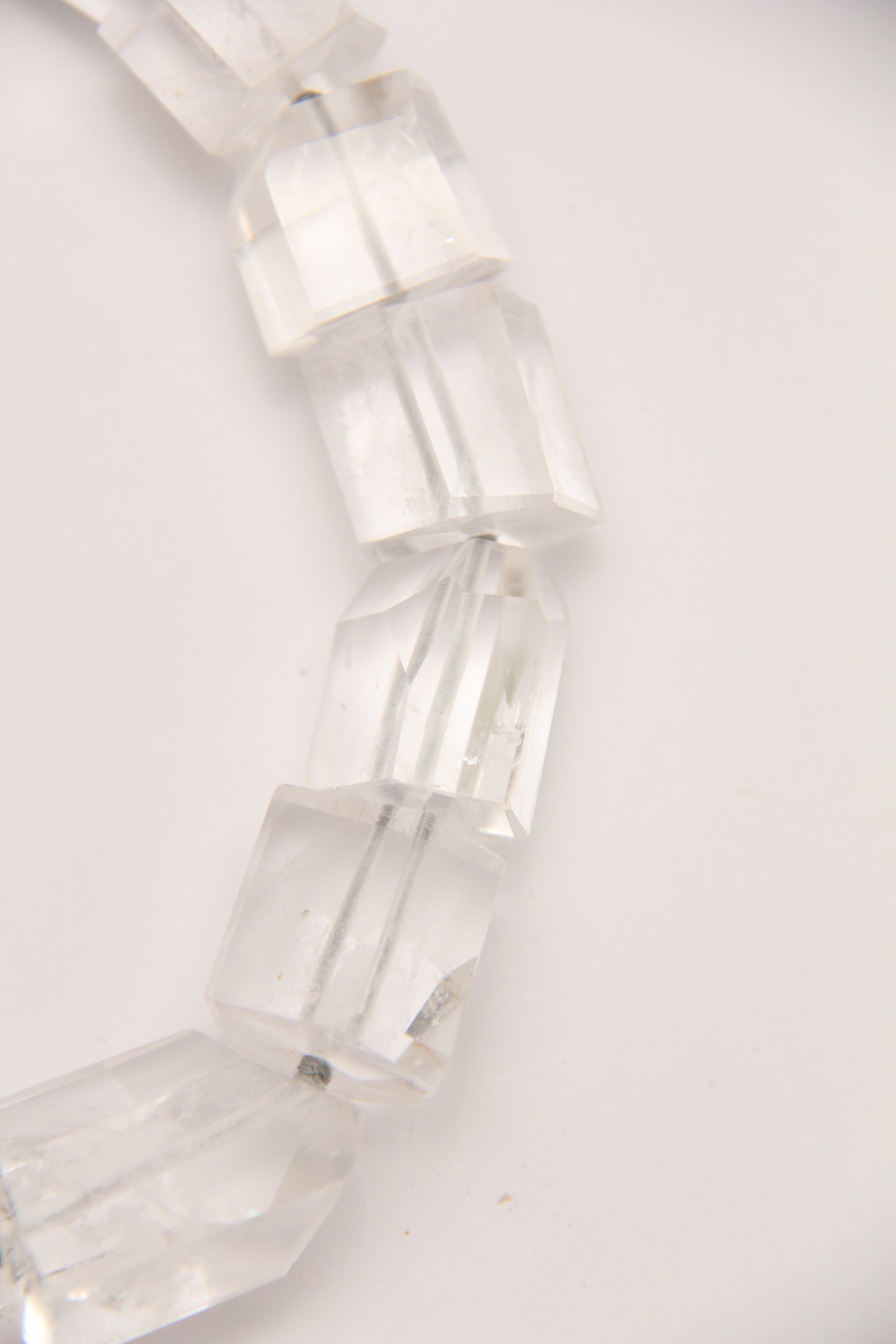 Necklace: quartz, ebony