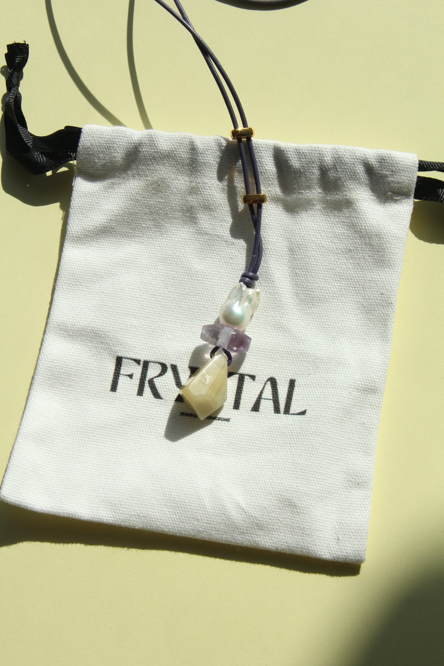 Pendant: pearl, amethyst, morganite