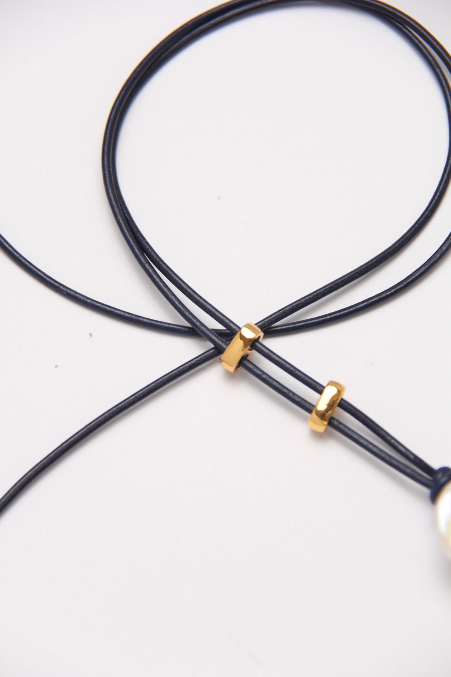 Pendant: pearl, morganite, citrine