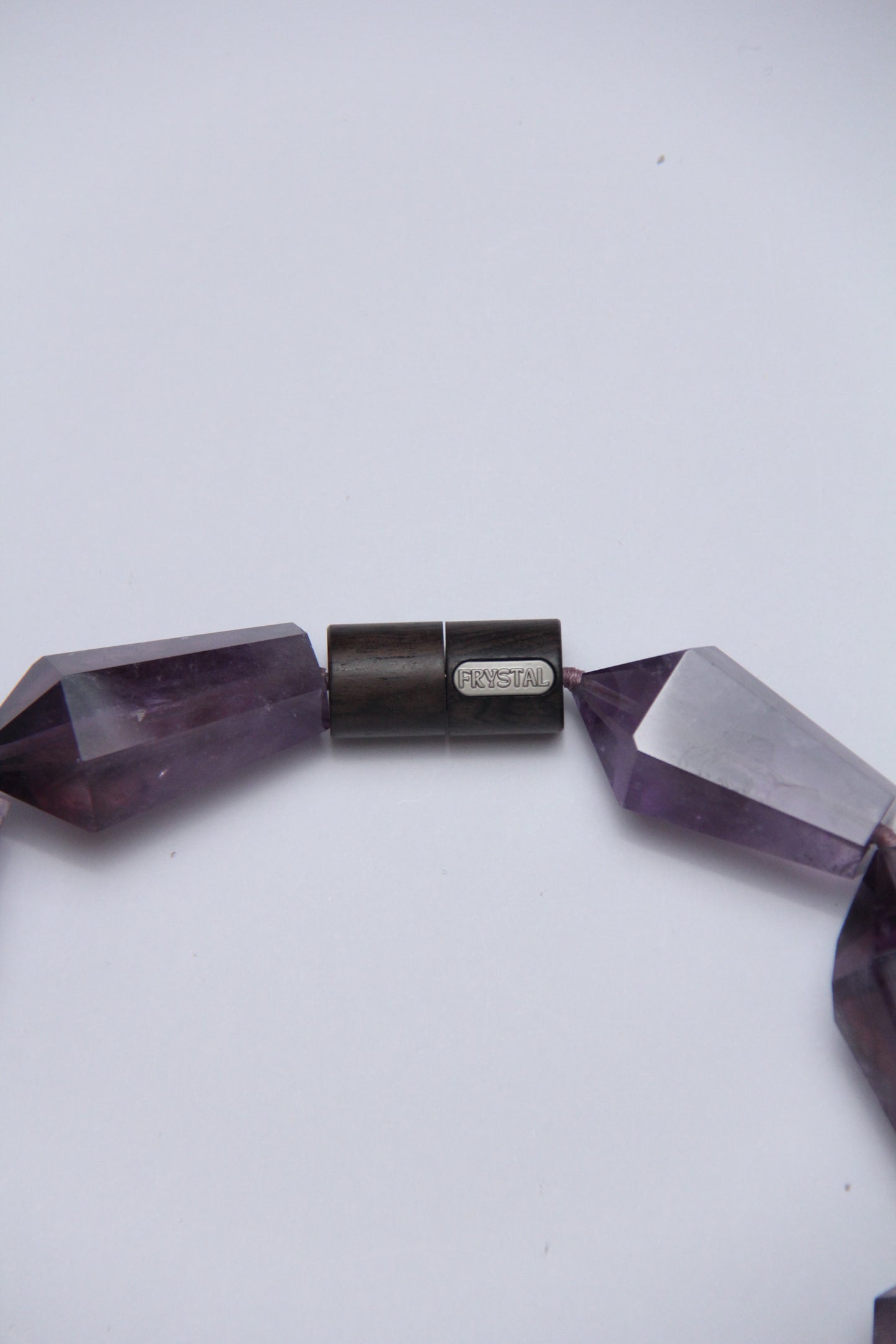 Necklace: amethyst, ebony