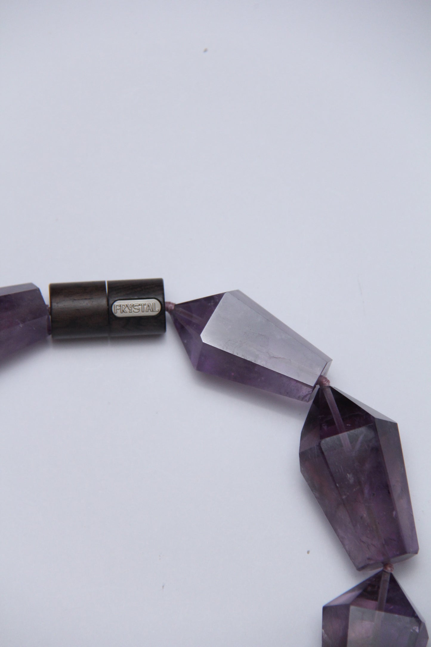 Necklace: amethyst, ebony