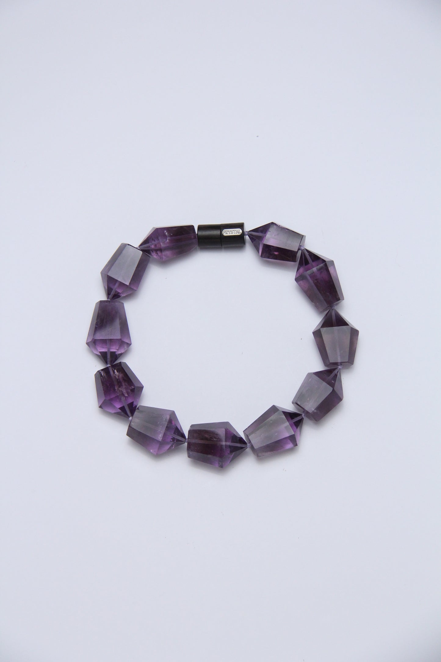 Necklace: amethyst, ebony