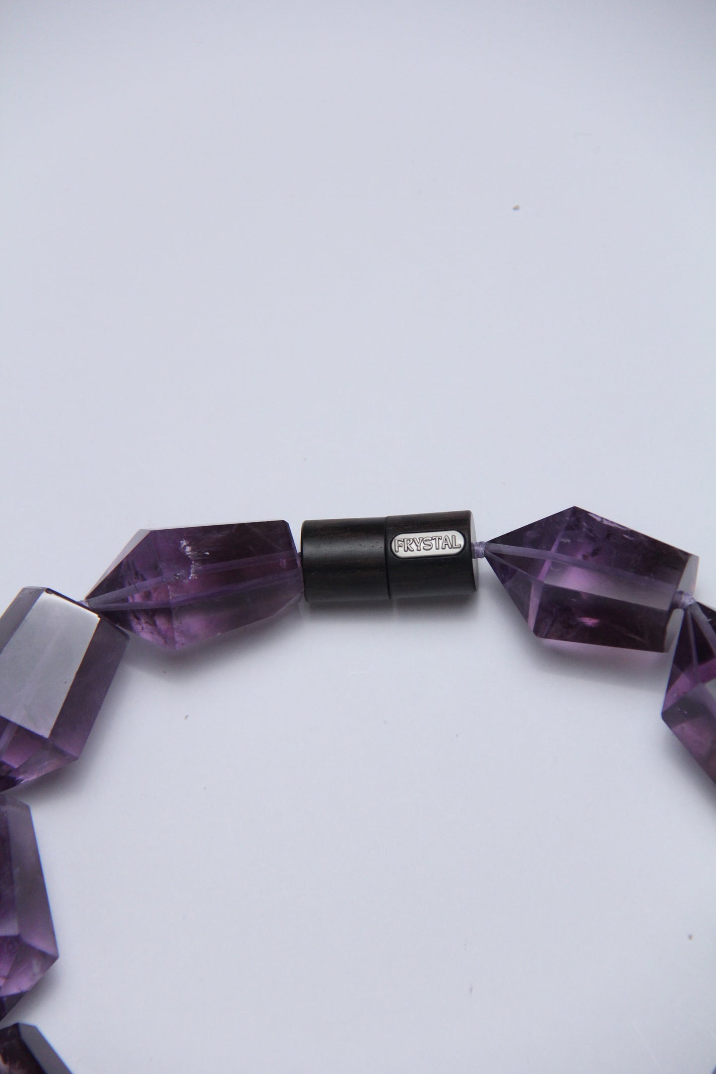 Necklace: amethyst, ebony