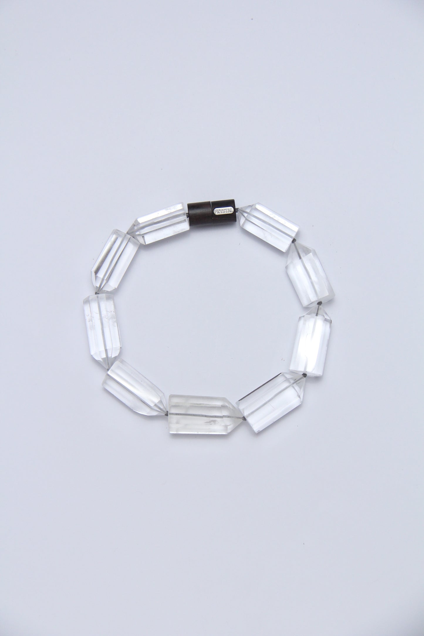 Necklace: quartz, ebony