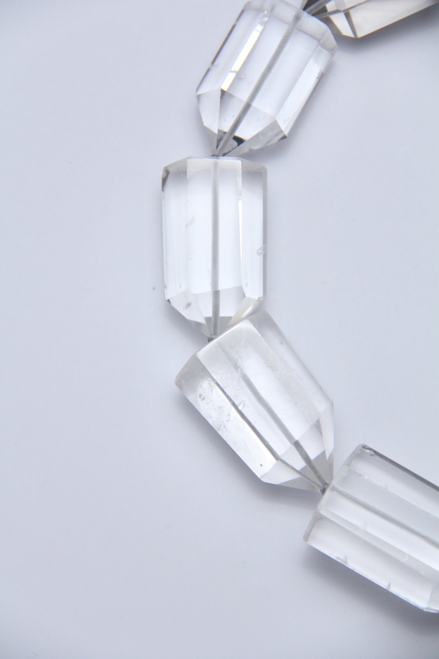 Necklace: quartz, ebony