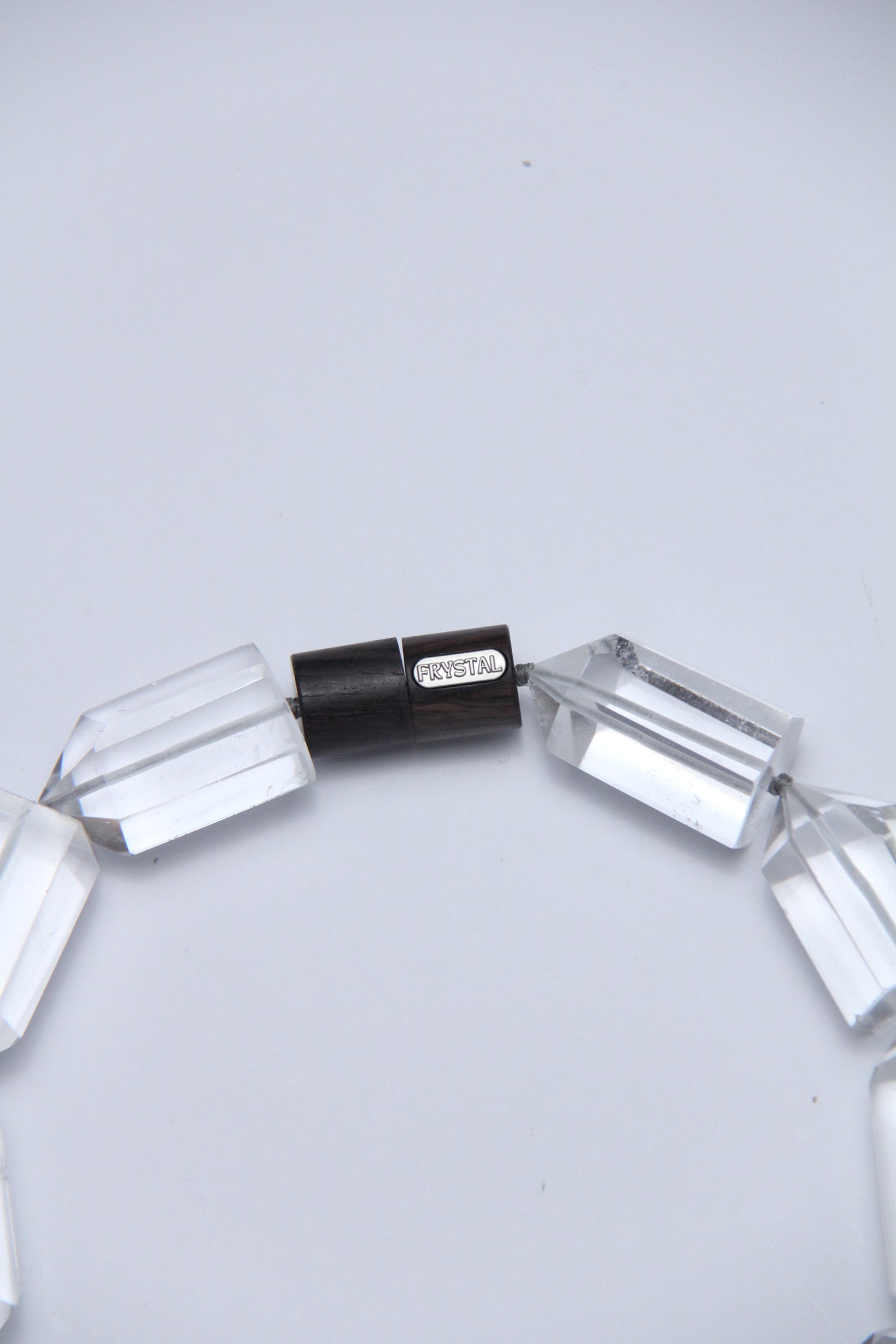 Necklace: quartz, ebony